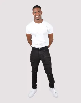 Grindhouse Front Multi Cargo Pocket Denim Jeans OdorResistantFabric