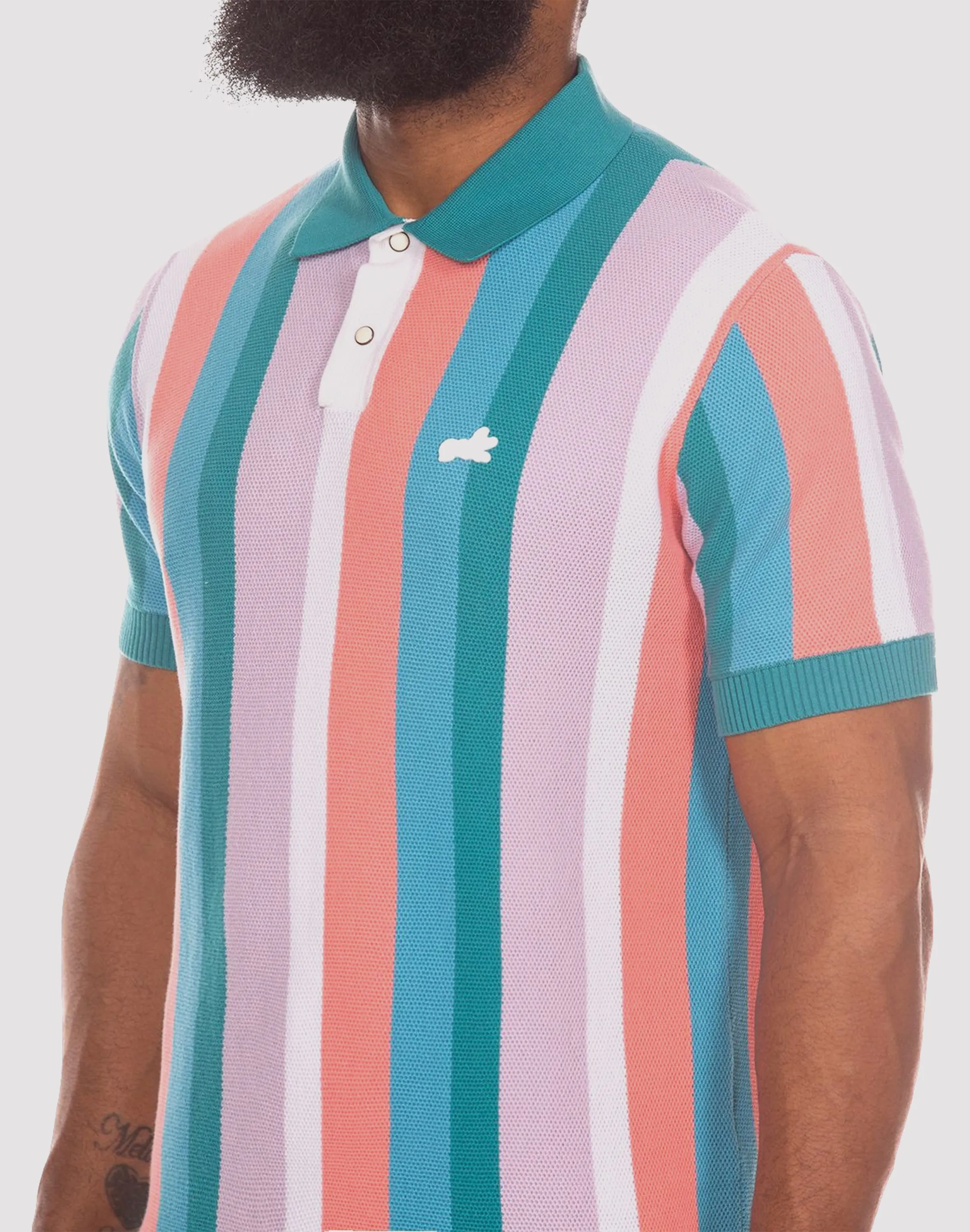 ElasticWaistband Bride Side Akoo Imperial Knit Polo Shirt