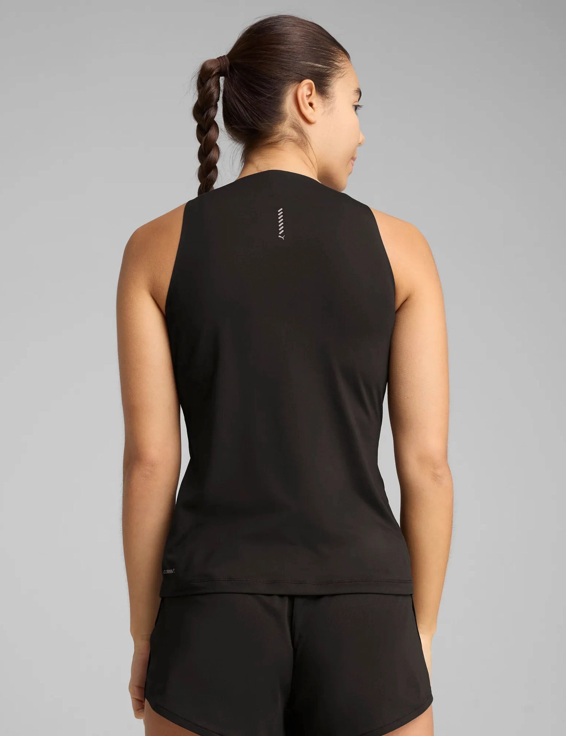 jerky movement Flexible Binding Run Cloudspun Tank - Black