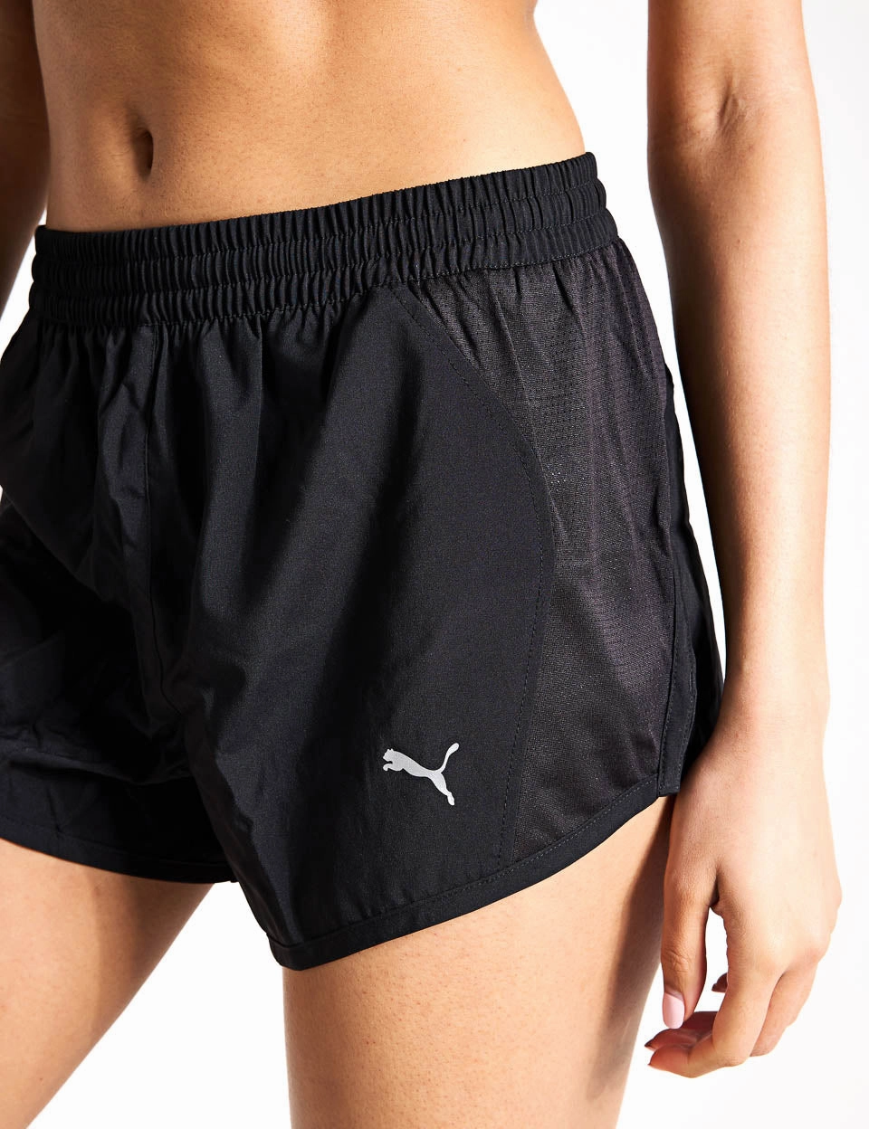 Wrinkle Free Weave art industry Run Favourite Velocity 3" Running Shorts - Black