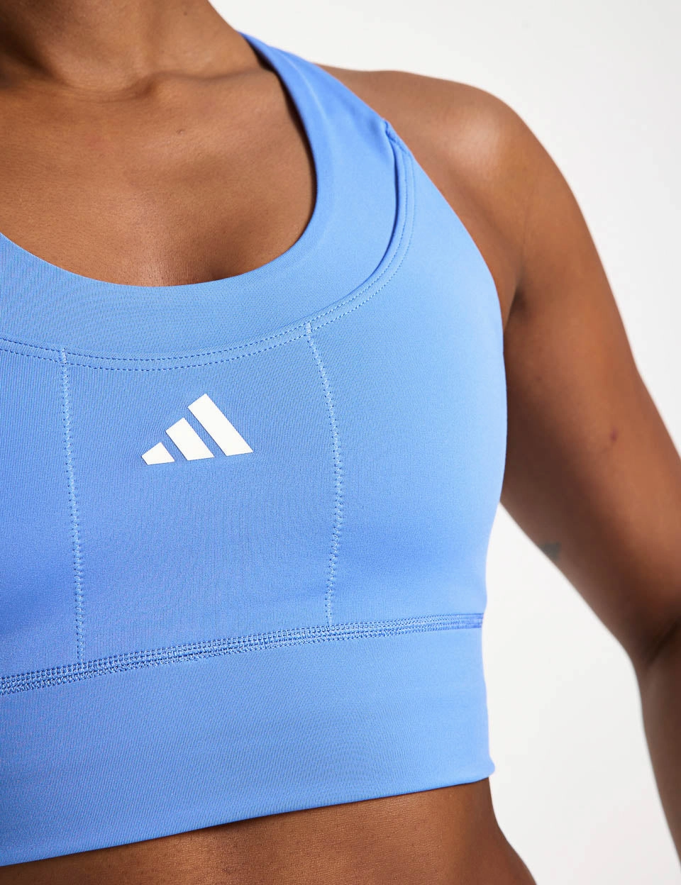 Workout clothes Run Pocket Medium Support Bra - Blue Fusion