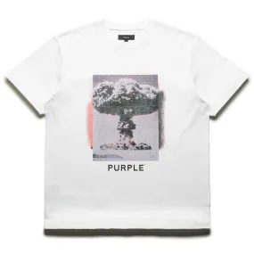 Purple Brand Melt Down Tee - White Party theme mid-quality