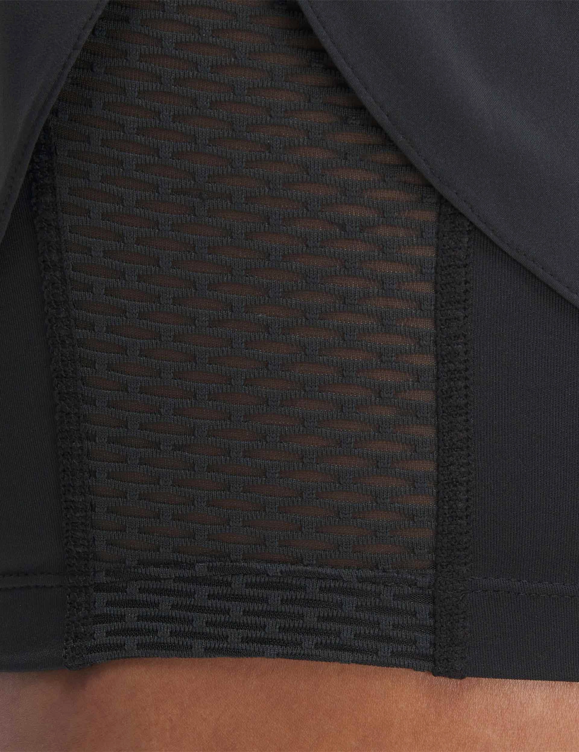Roll Resistant Waist Running 2-in-1 Short - Night Black