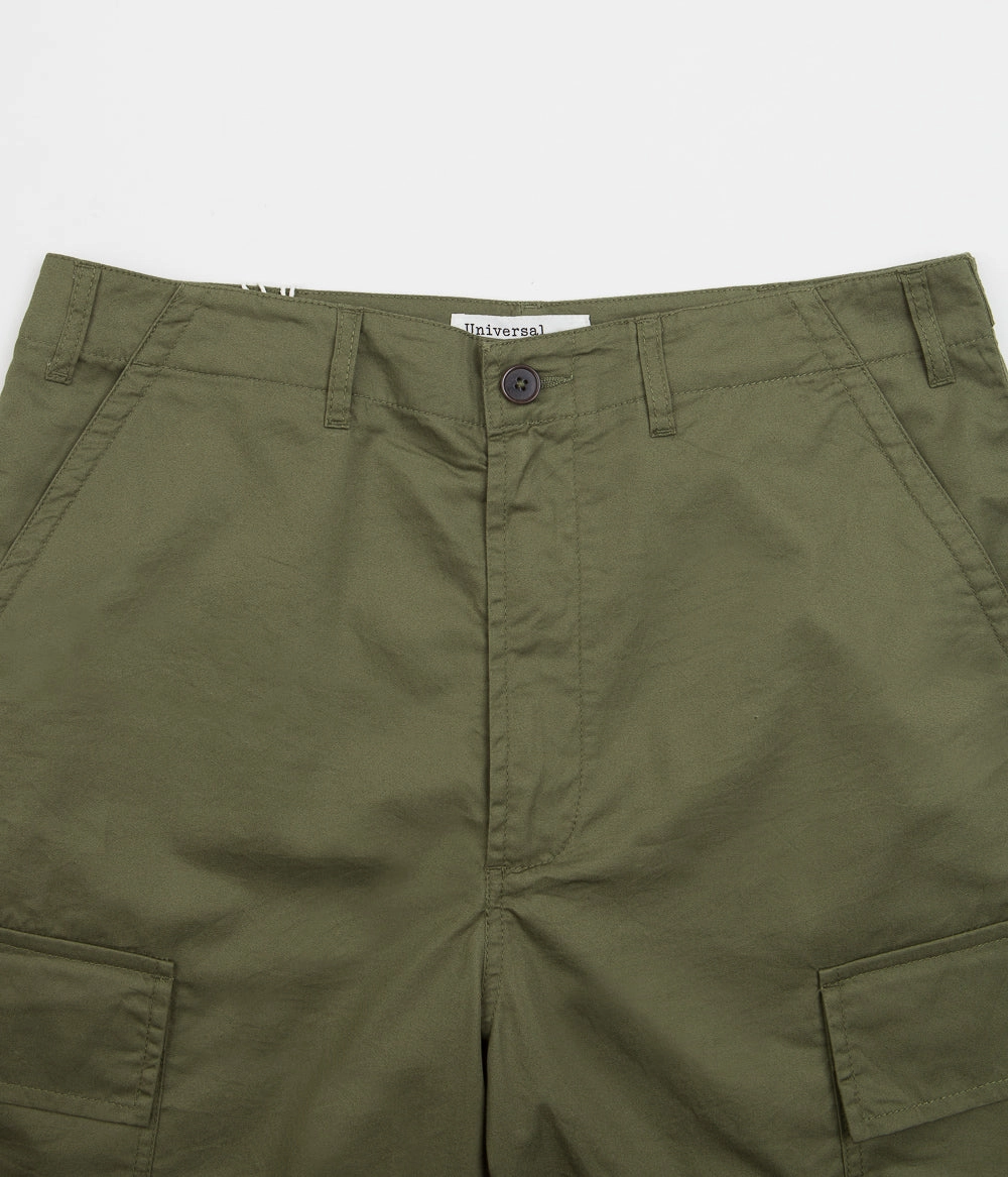 Flex Foam Insert Ultra Lightweight Build Universal Works MW Cargo Shorts - Olive