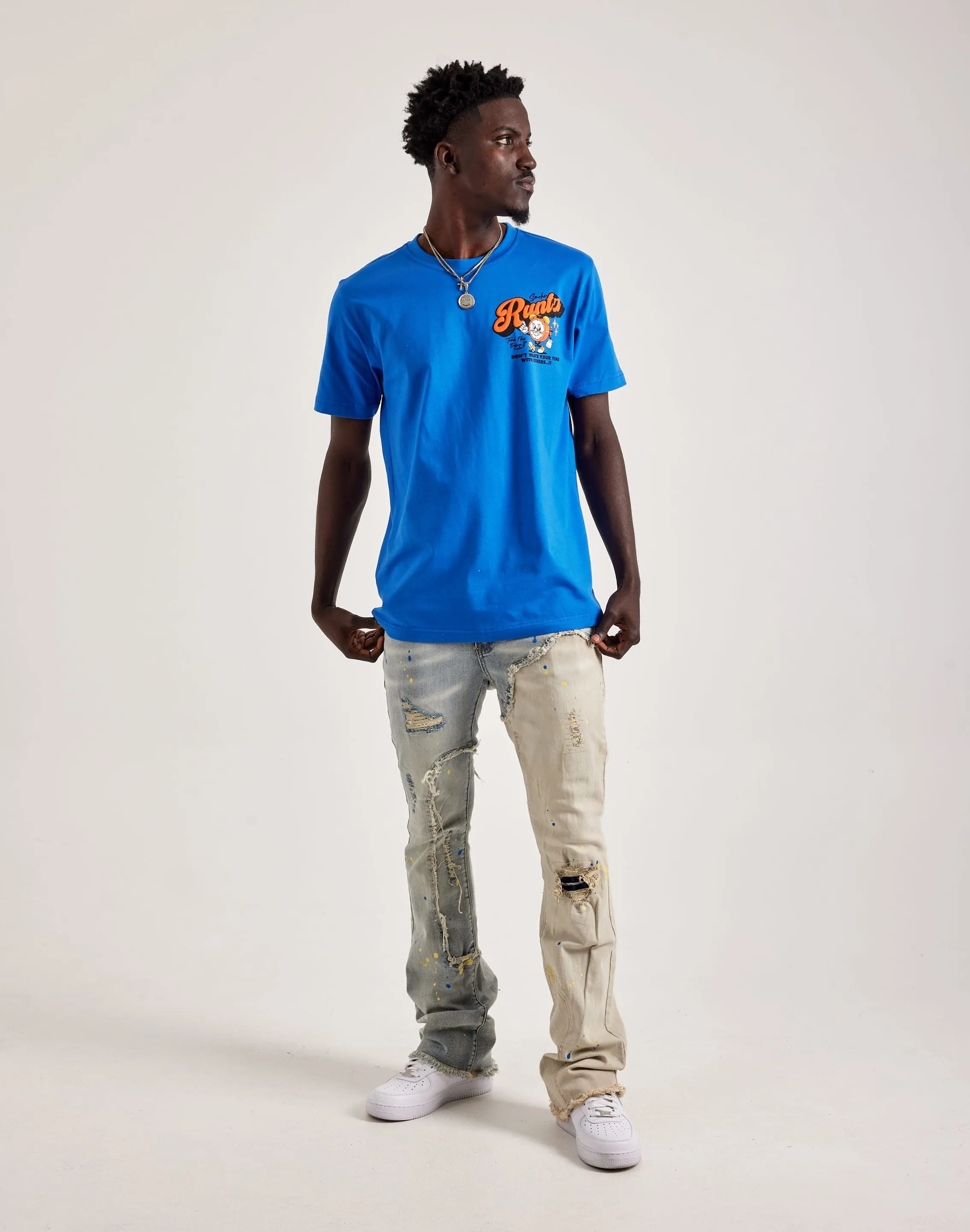 Runtz Time Flies Tee Seamless Sleeve Construction Model Glow
