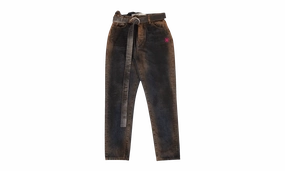 RUSTED' CROPPED DENIM SLIM-FIT JEANS "Blue" Lightweight Morning Stroll Durable