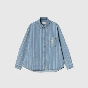 RYLAN STRIPE SHIRT JACKET Stretchy Cloth