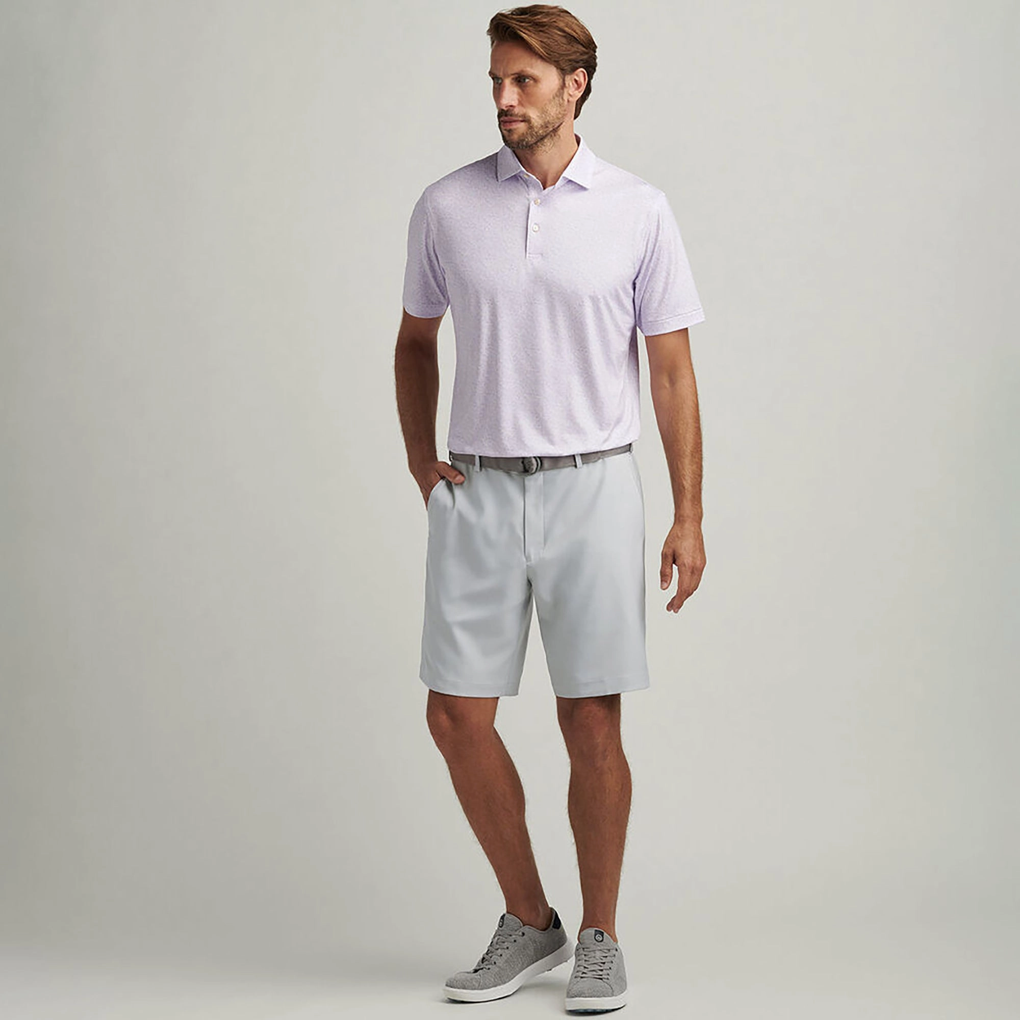 Moisture Wicking Fabric Summer Wardrobe Salem Performance Classic Fit Shorts British Grey