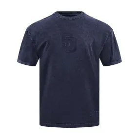 San Diego Padres Washed Crew -Mens Shape Hug Music Mood