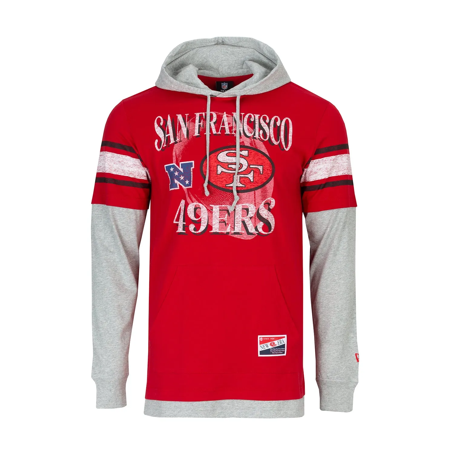 FlatlockSeaming BreathableLining San Francisco 49 ers Throwback Tee -Mens