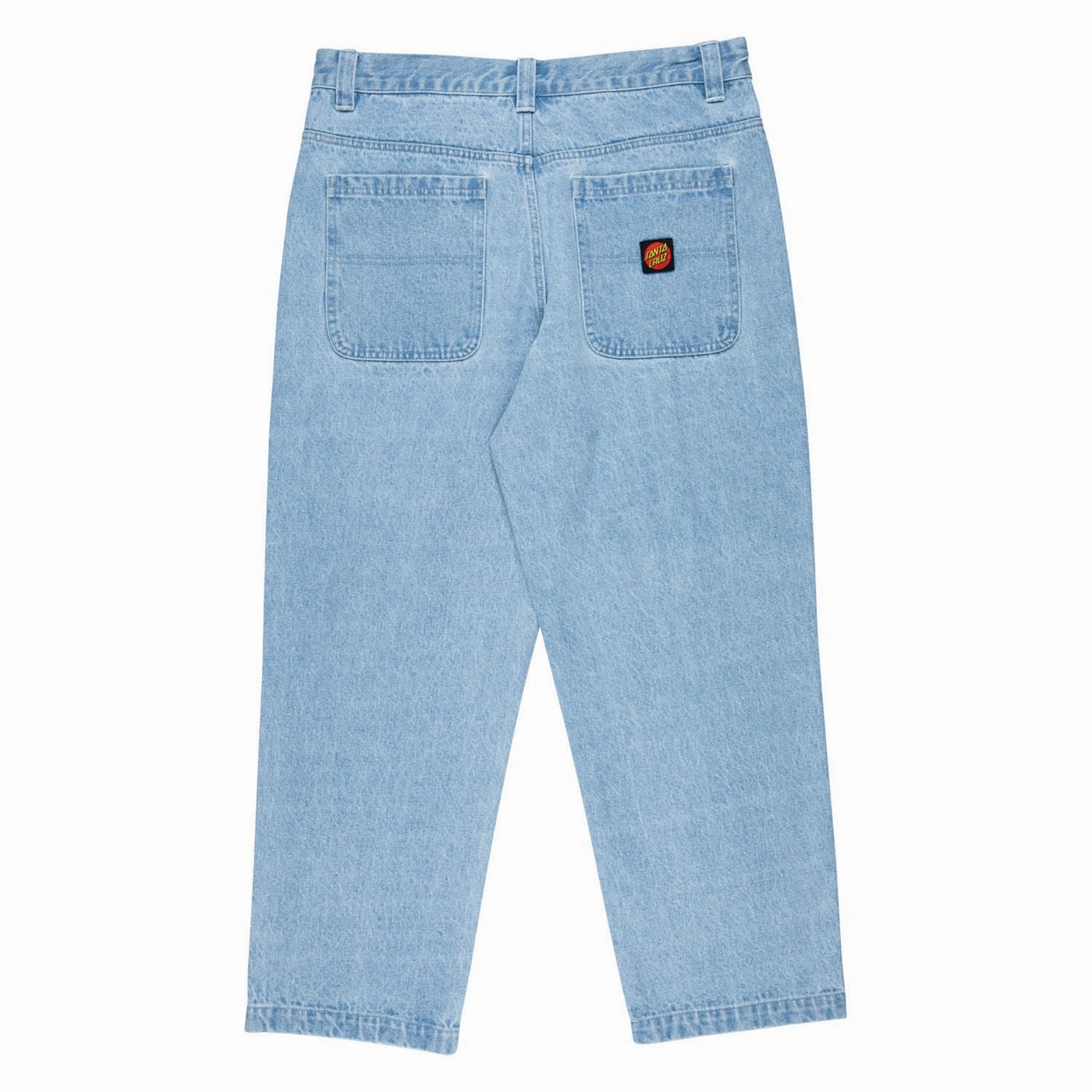 Sanded Seam Comfort Santa Cruz Classic Label Denim Jeans - Stone Wash