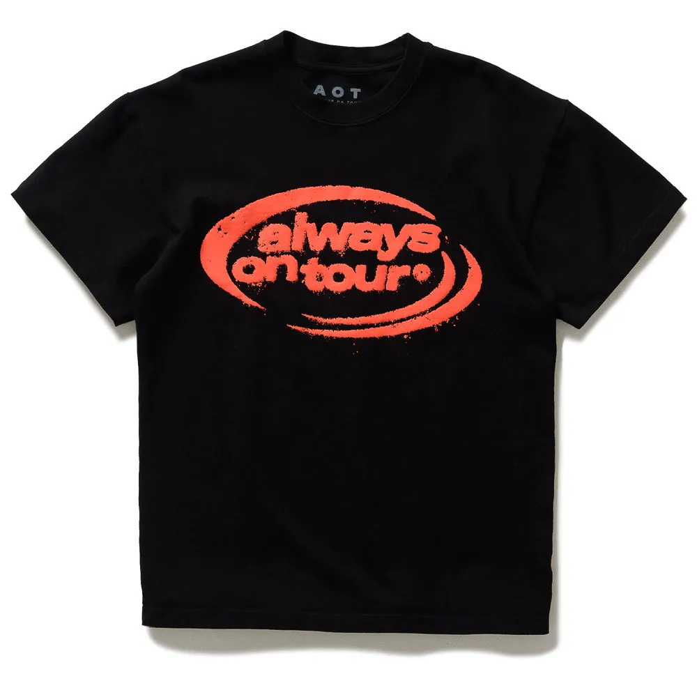 Always On Tour Spinner Tee - Black/Red Belts theater event