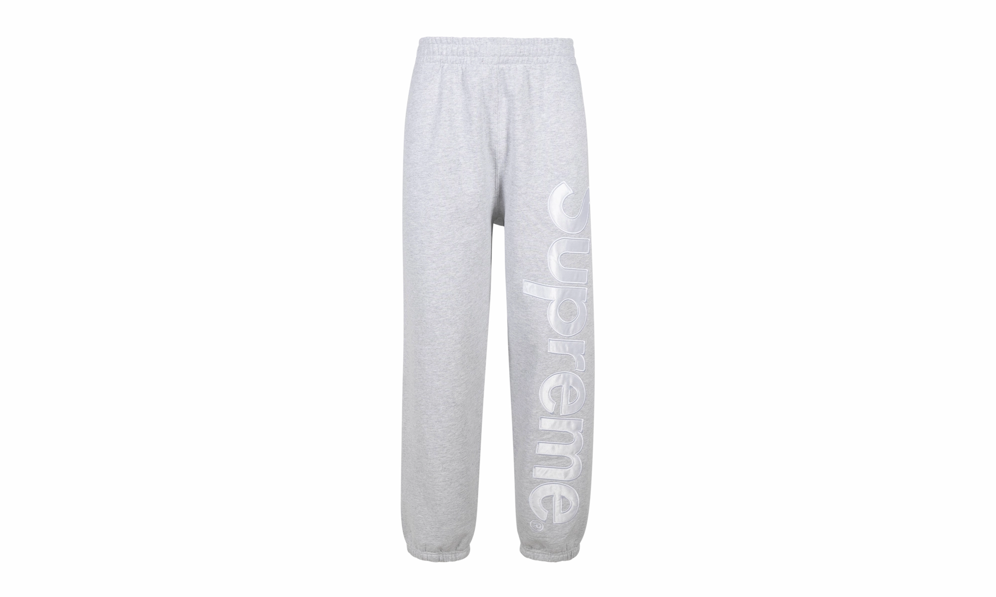 Satin Appliqu?? Sweatpant "FW23 - Ash Grey"