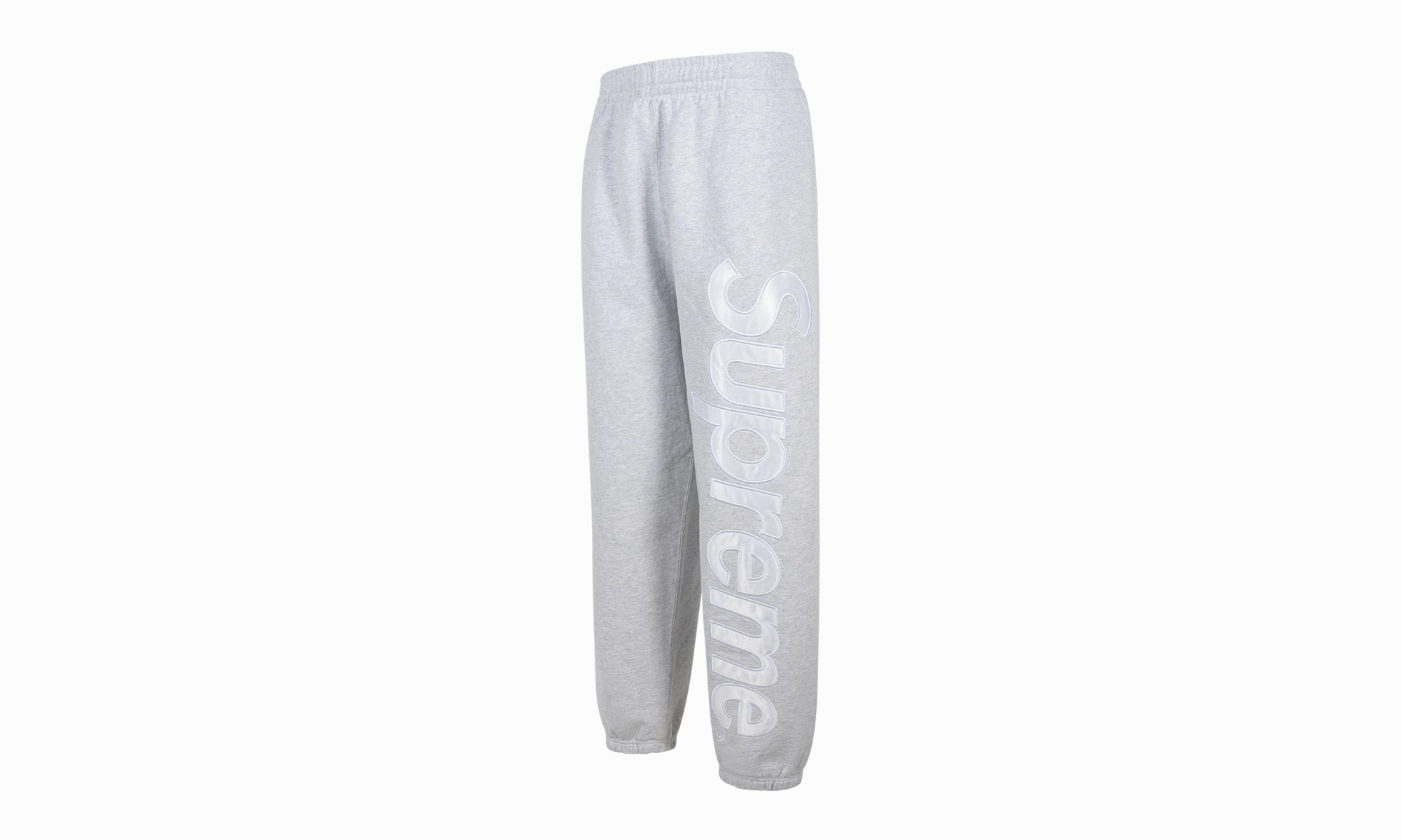 Satin Appliqu?? Sweatpant "FW23 - Ash Grey"
