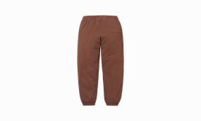 SATIN APPLIQU?? SWEATPANT "FW 24 - Brown"