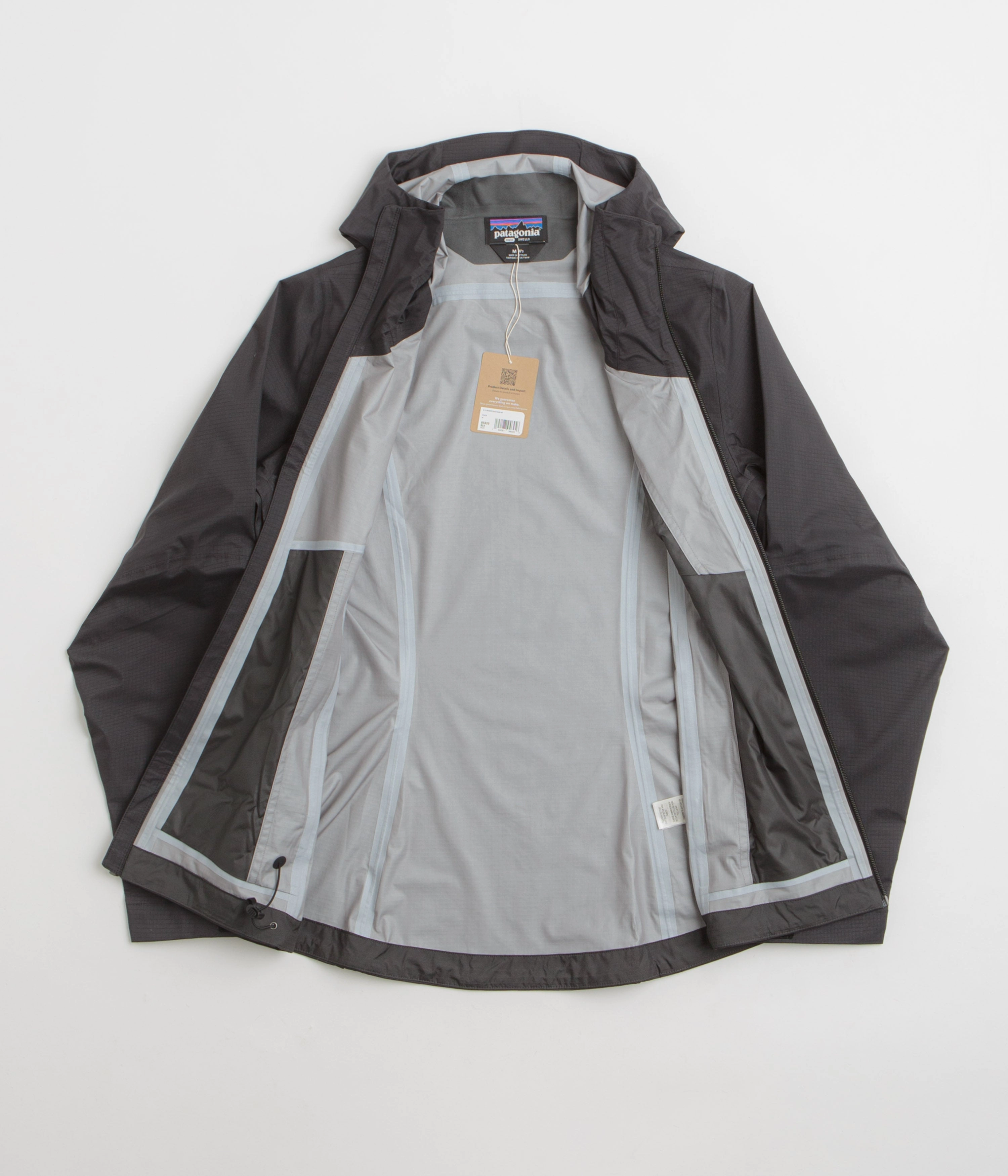 Patagonia Womens Granite Crest Rain Jacket - Black Fray Resistant Finish indoor gathering
