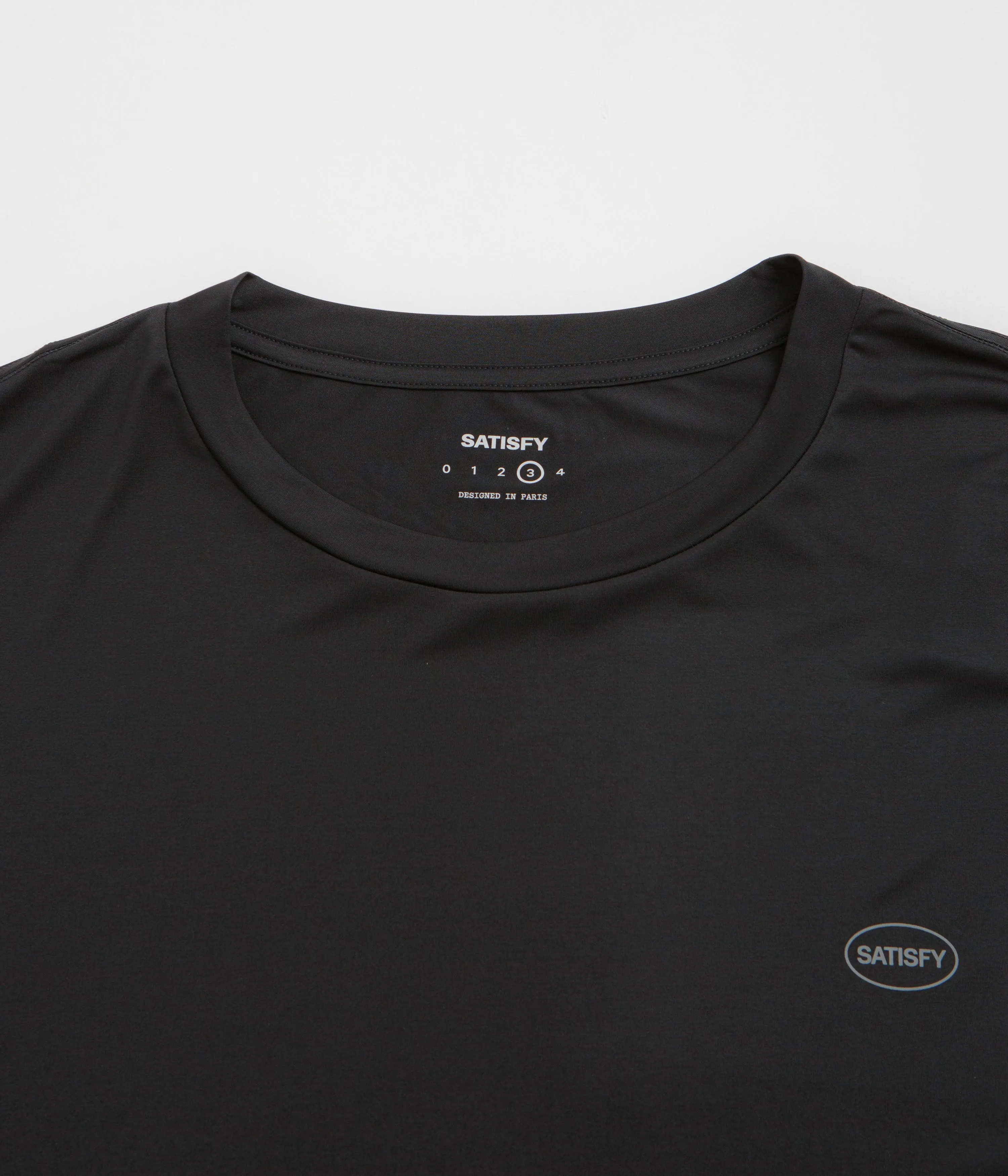 Checkered Satisfy AuraLite T-Shirt - Black