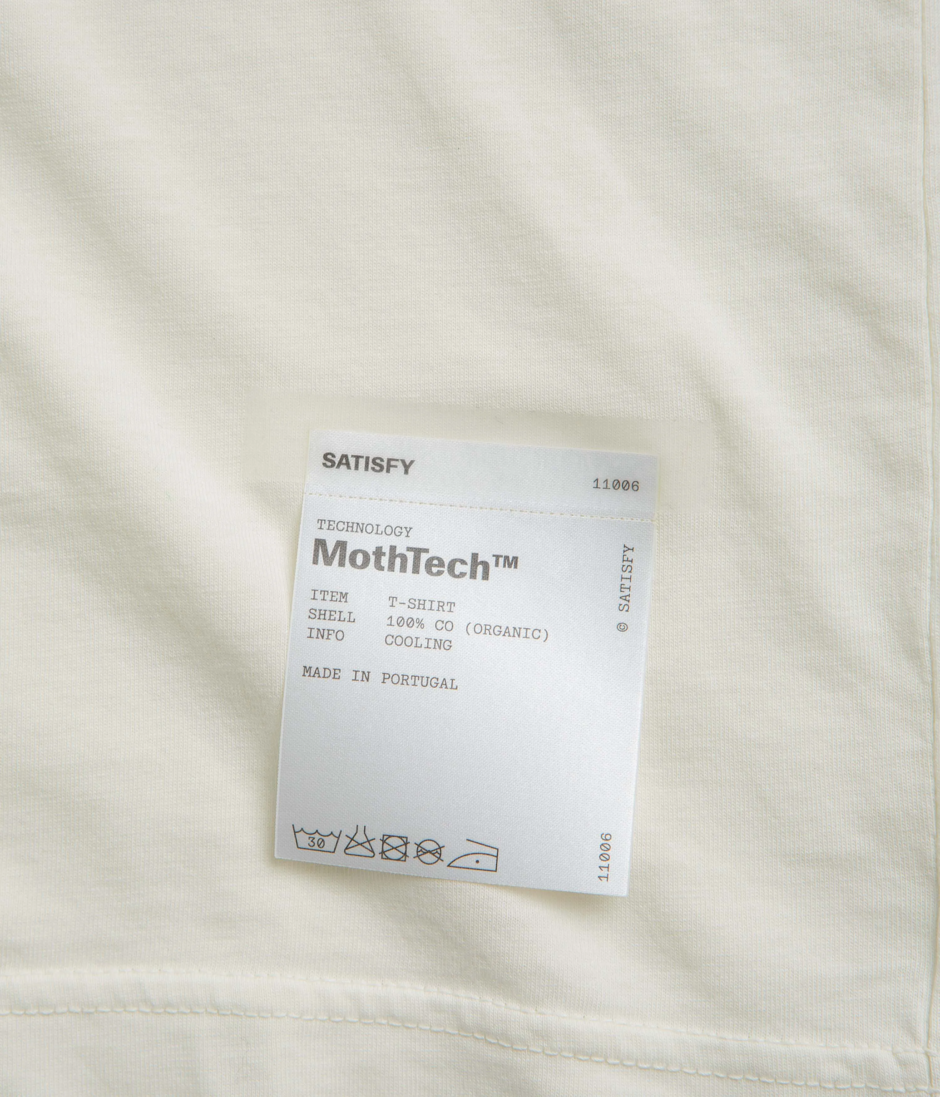 Neutral Tone Satisfy MothTech T-Shirt - Off White