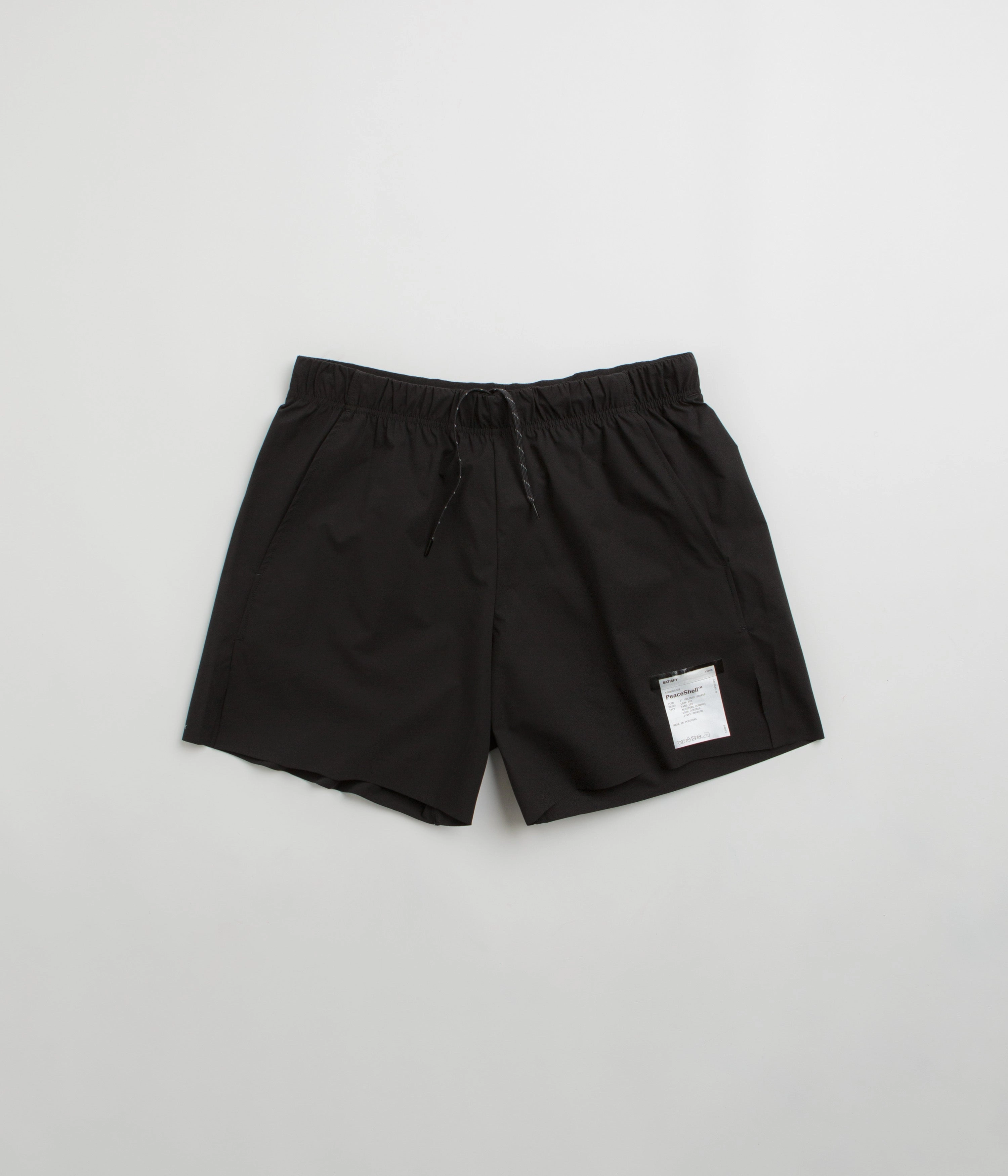 Anti Slip Grip Technology Satisfy PeaceShell 5" Unlined Shorts - Black