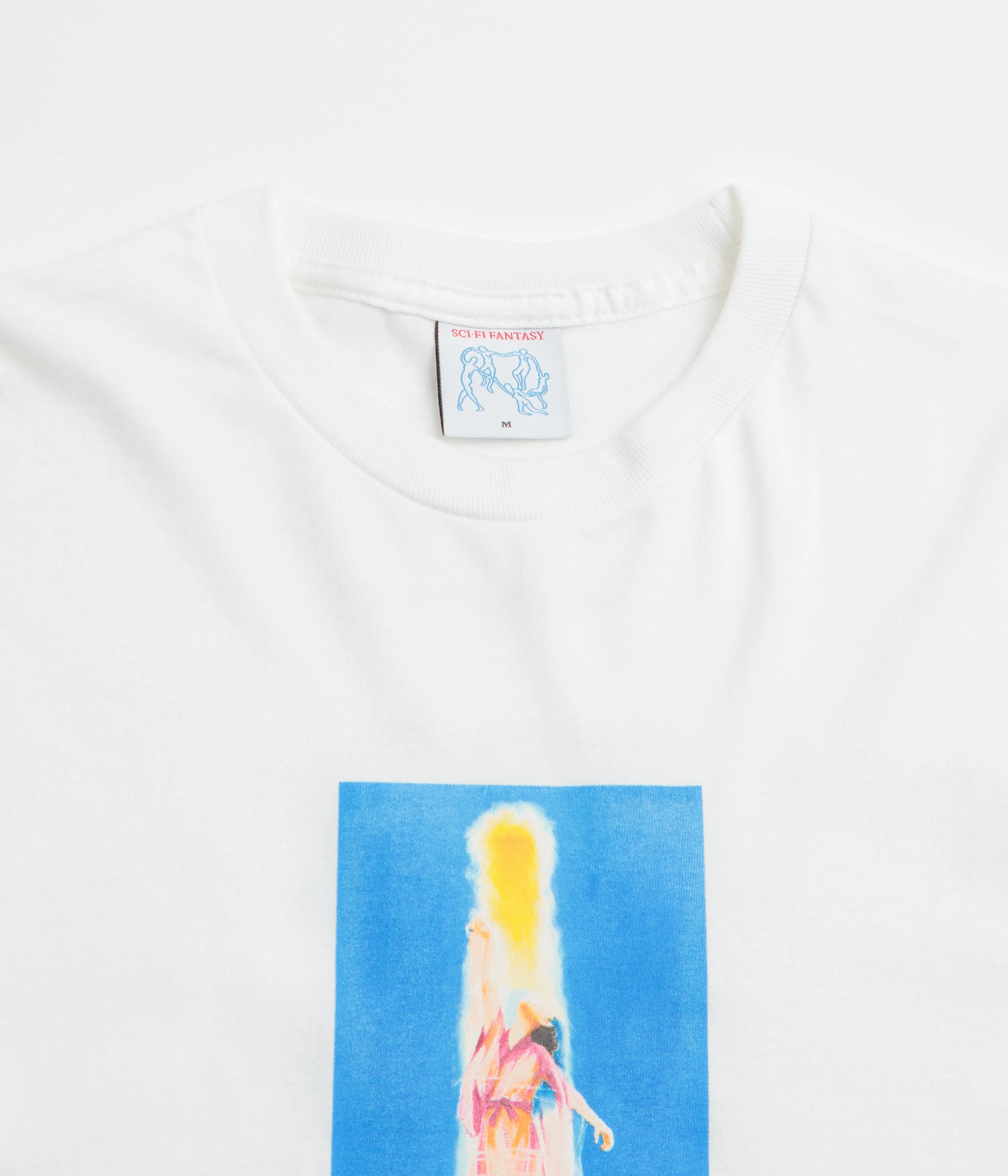 subtle hem Sci-Fi Fantasy Ascension T-Shirt - White