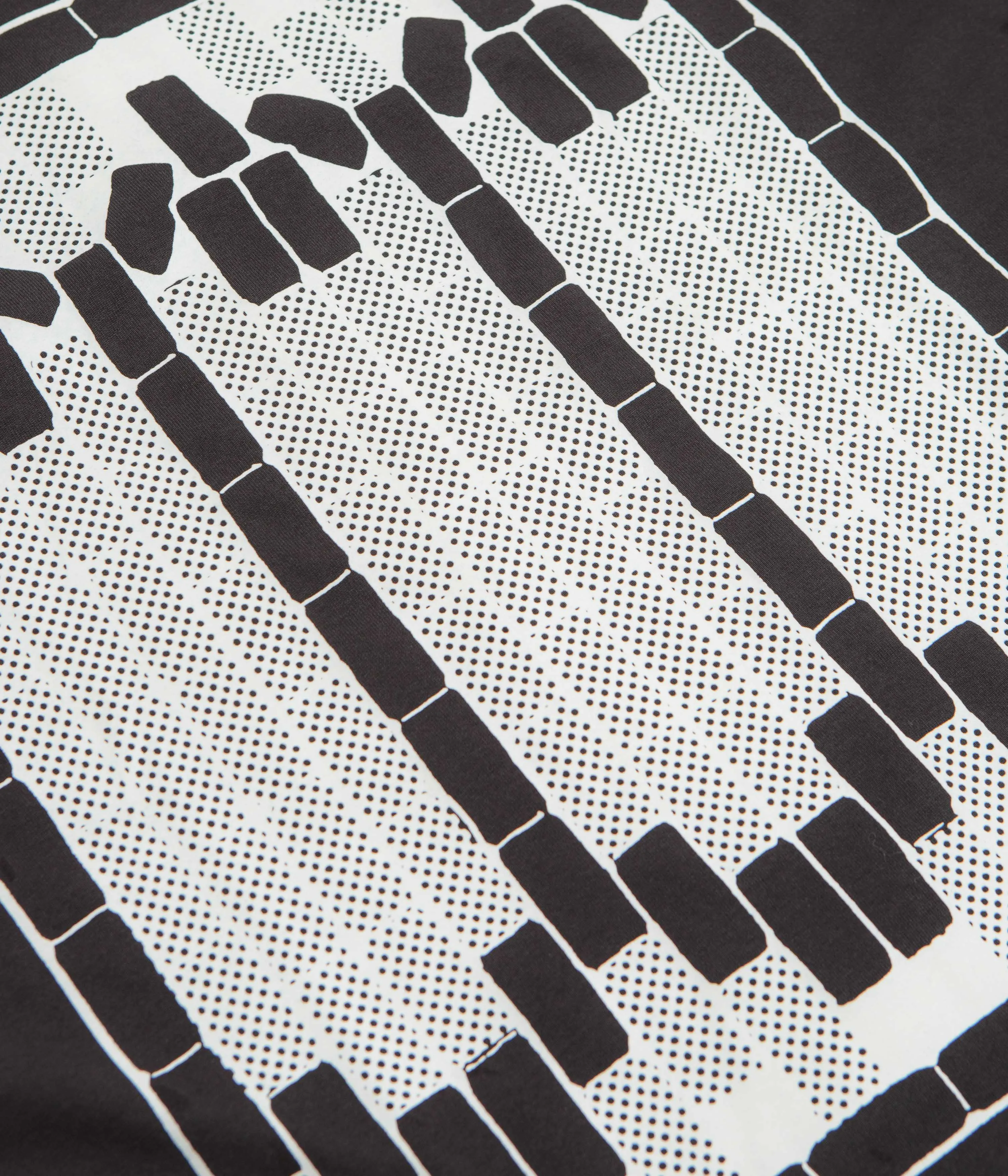 The Trilogy Tapes Tetris Teeth T-Shirt - Black / Glow In The Dark Modern