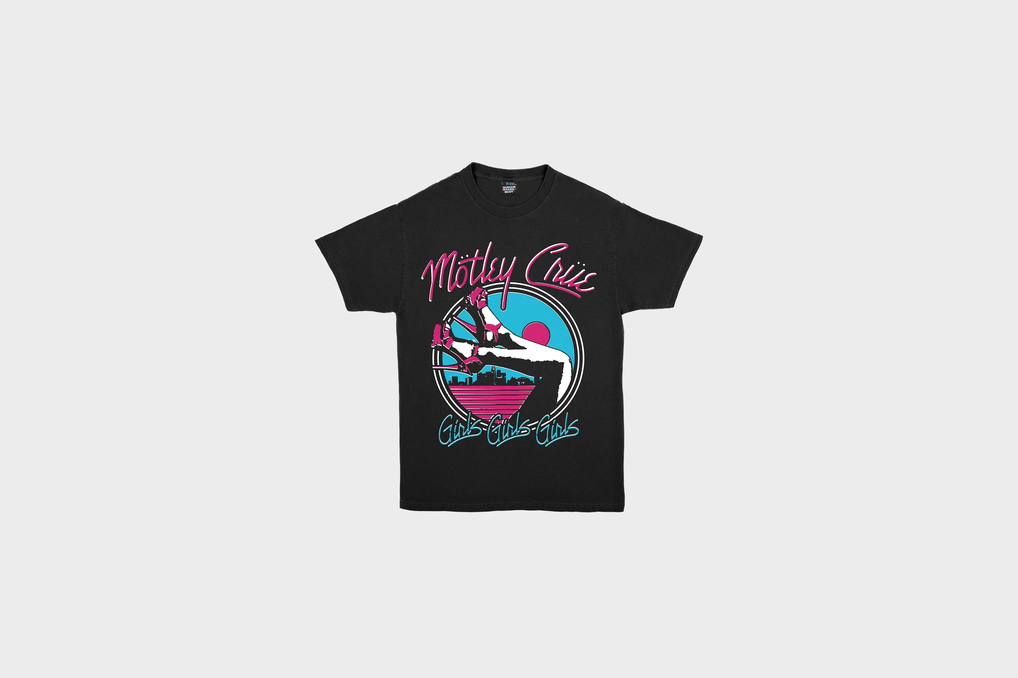 Joyful Mood Flexible Waistband Screen Stars Best Motley Crue Heels SS Tee (Black)