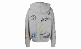 Scribble Hoodie "Heather Grey"