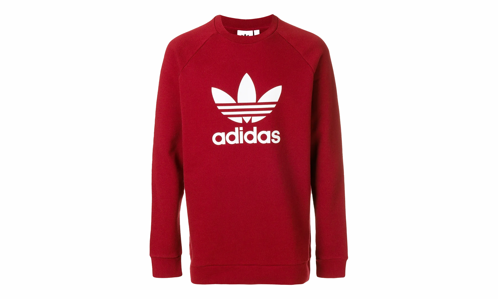 AirflowOptimized Trefoil Crew Sweatshirt "Rust Red / White"