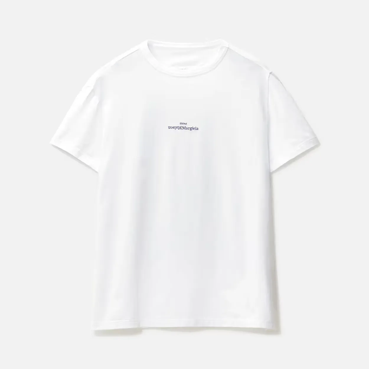 UPSIDE DOWN LOGO TEE - WHITE Sustainable Base