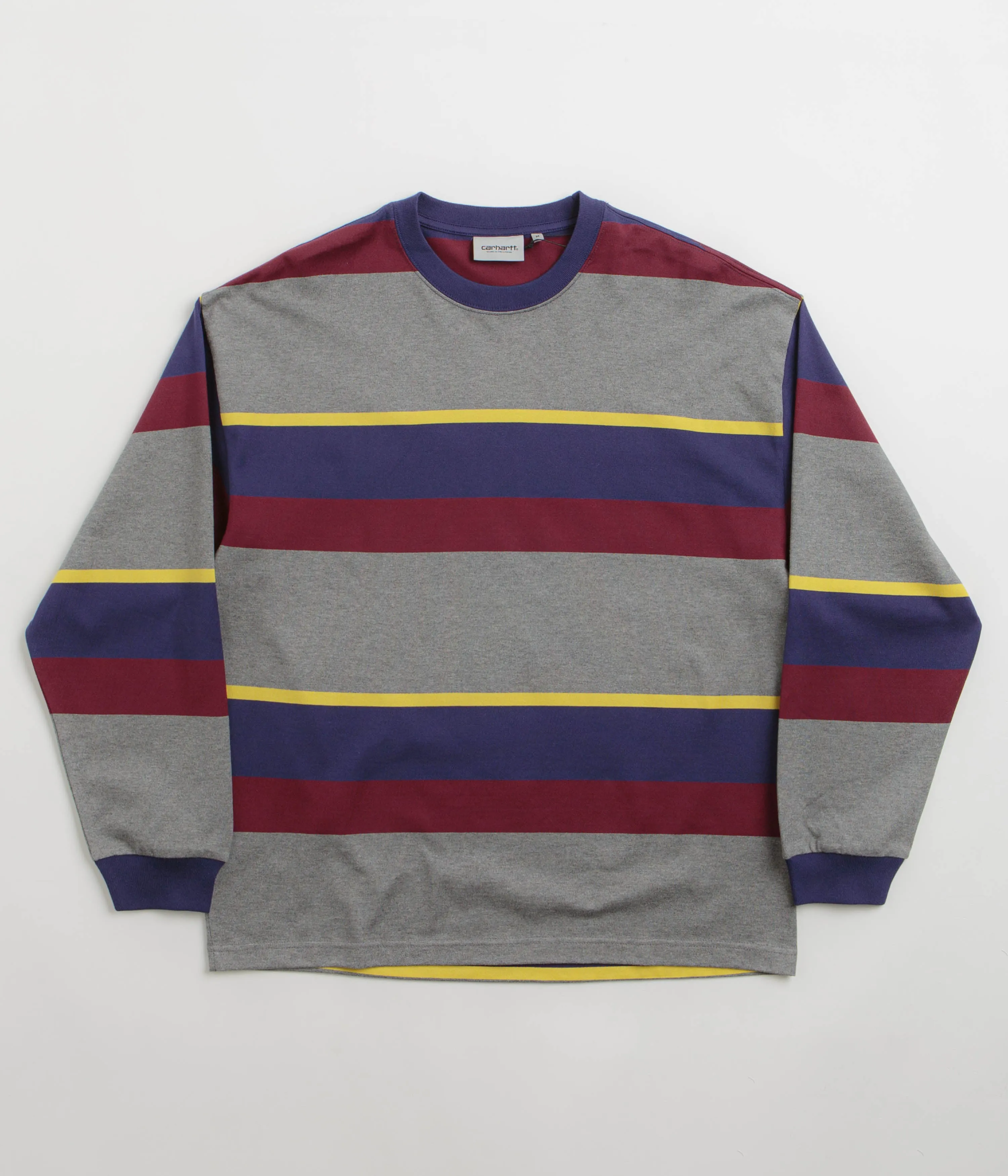 Trendy Silhouette ethnic prints Carhartt Sundling Long Sleeve T-Shirt - Sundling Stripe / Aura