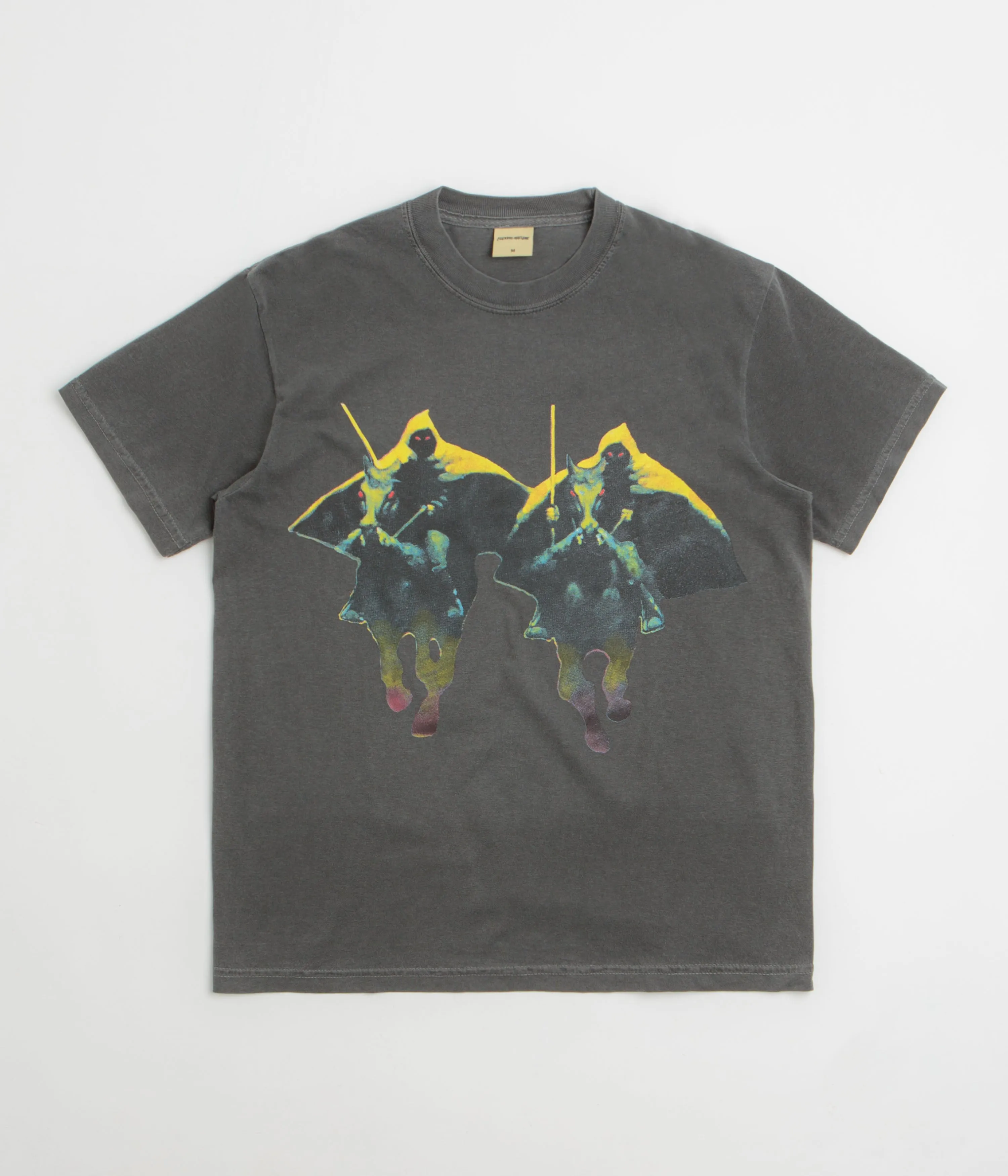 raw hem blazer silhouette Fucking Awesome Biblical Technology T-Shirt - Pepper