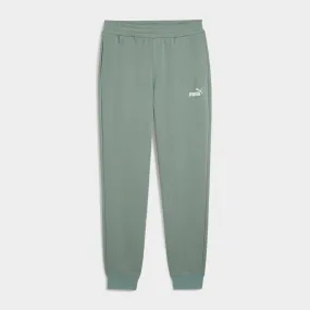 WaterRepellentFinish Puma Mens Essentials 2 Colour No 1 Logo Sweatpants Green