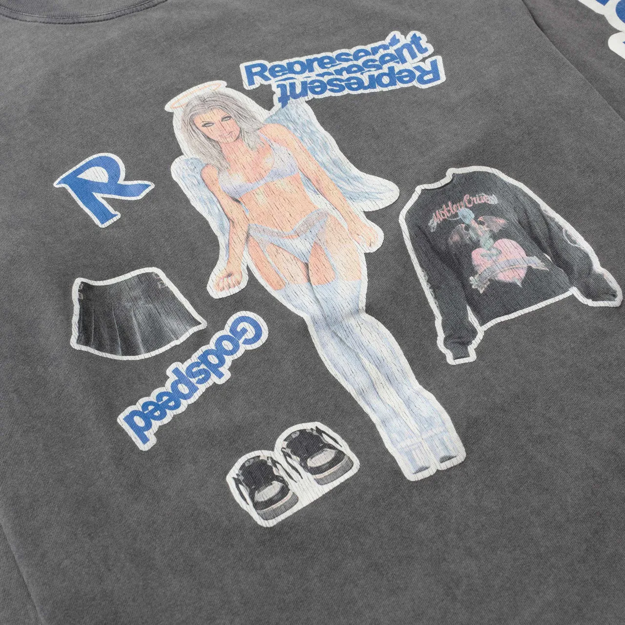 Question Your Innocence Long Sleeve T-Shirt Retro Prints nighttime event