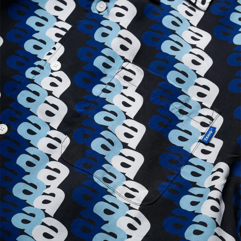 Awake NY Triple 'A' Print Camp Shirt - Blue/Multi Fall Fashion