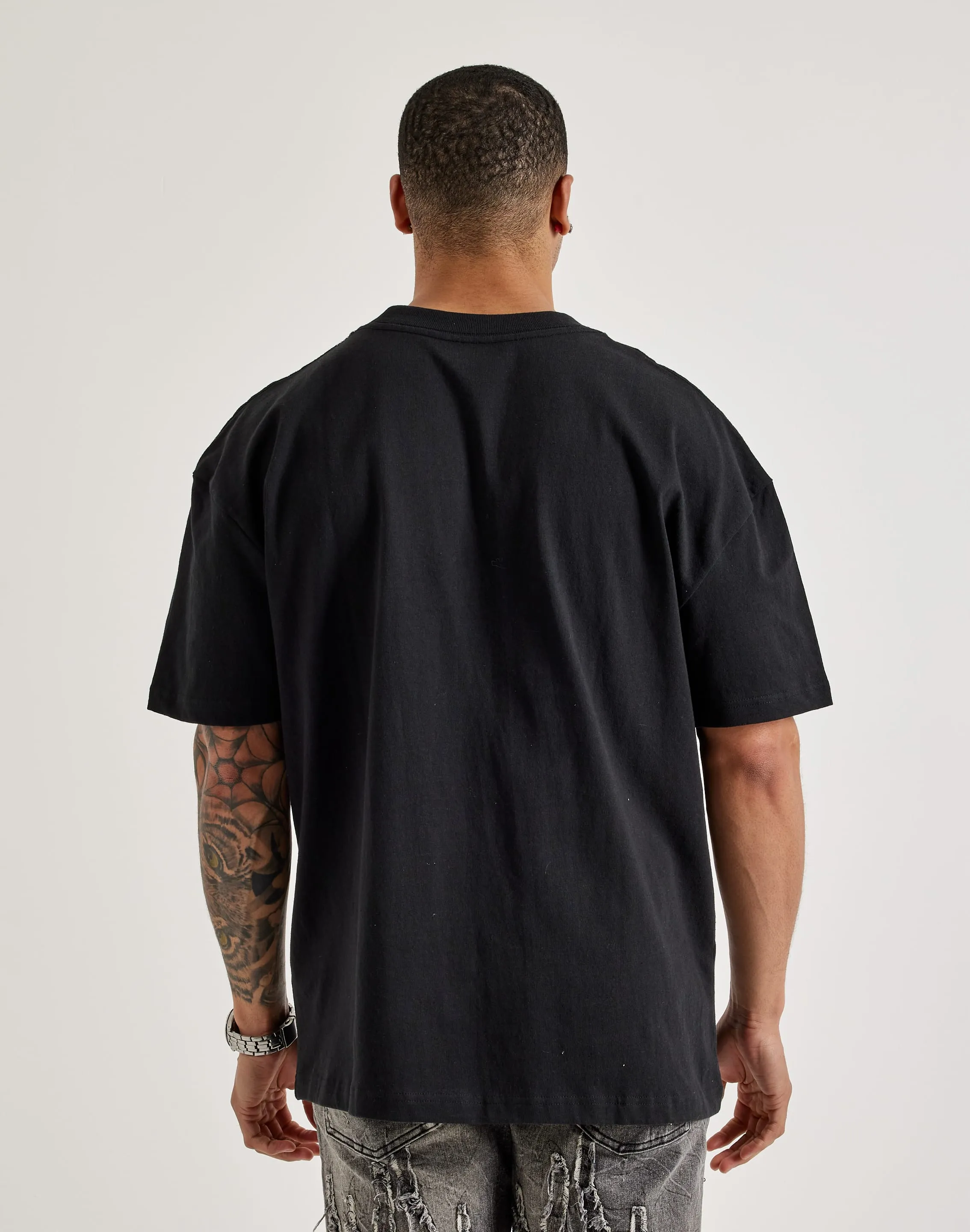 True Religion Torn Tee Adjustable Hem