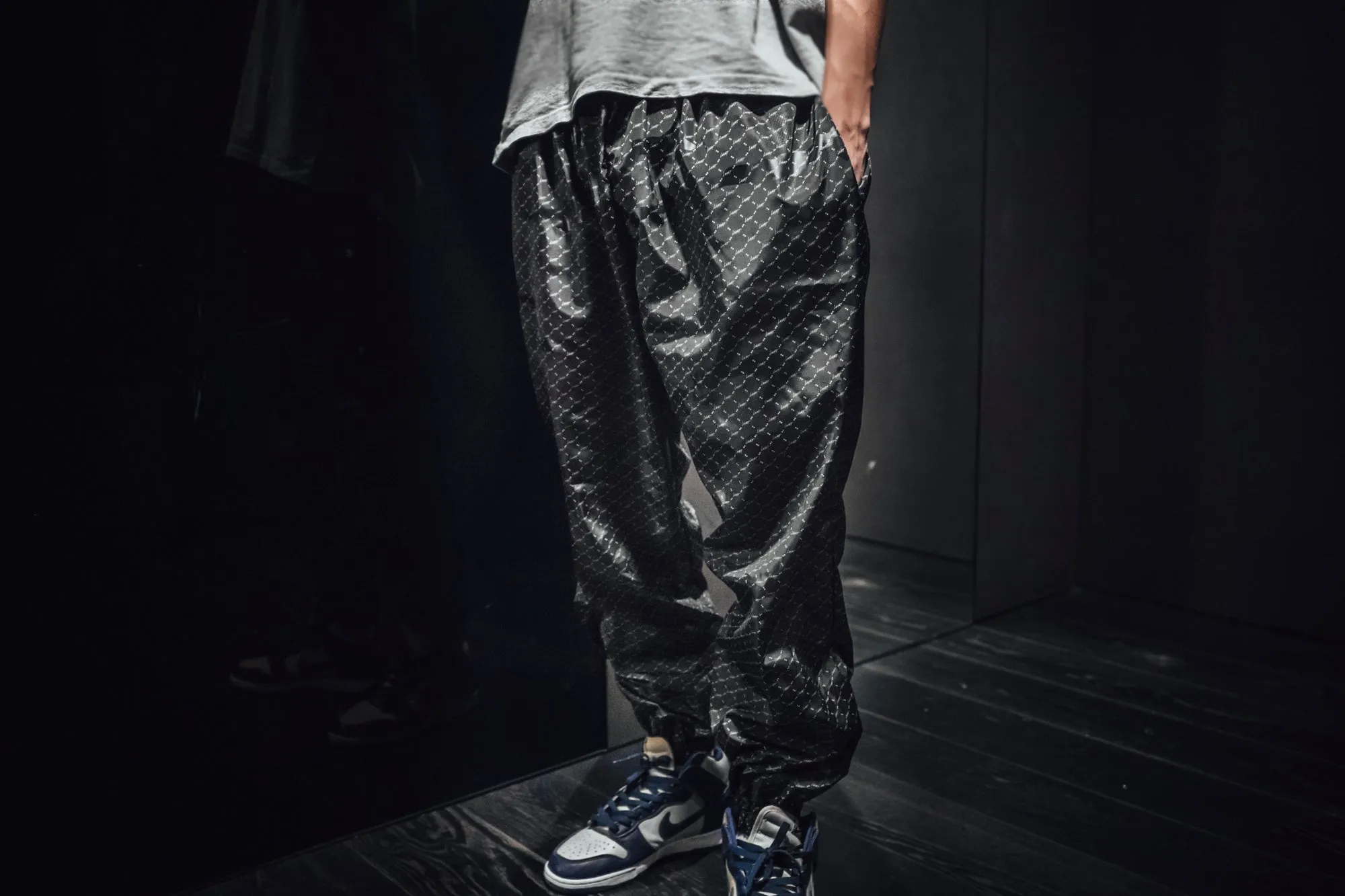 LUST Monogram-Camo Track Pants Hygienic Coating Professional Wear