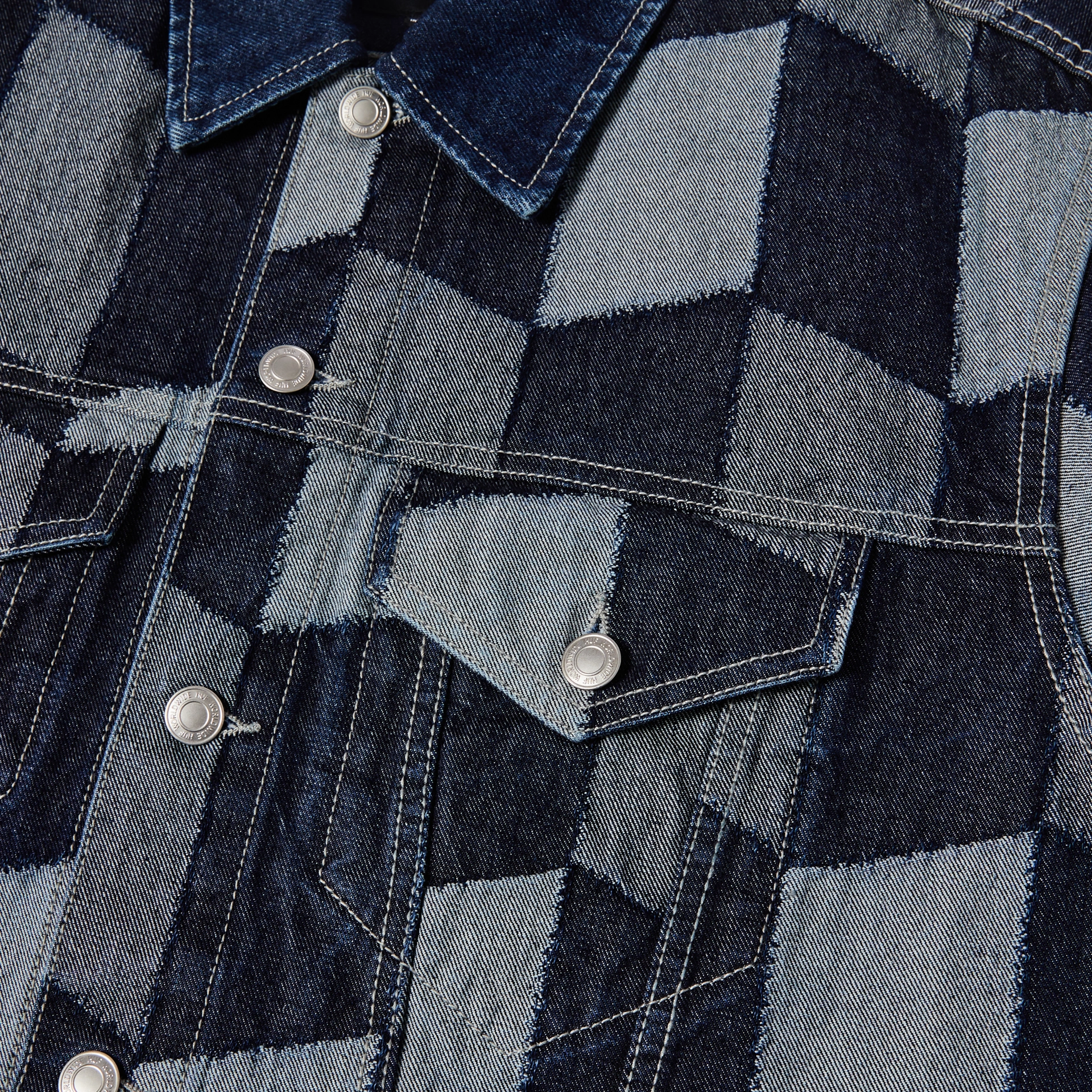 Huf Patchwork Denim Jacket Fall Outfit Anti Static Treatment
