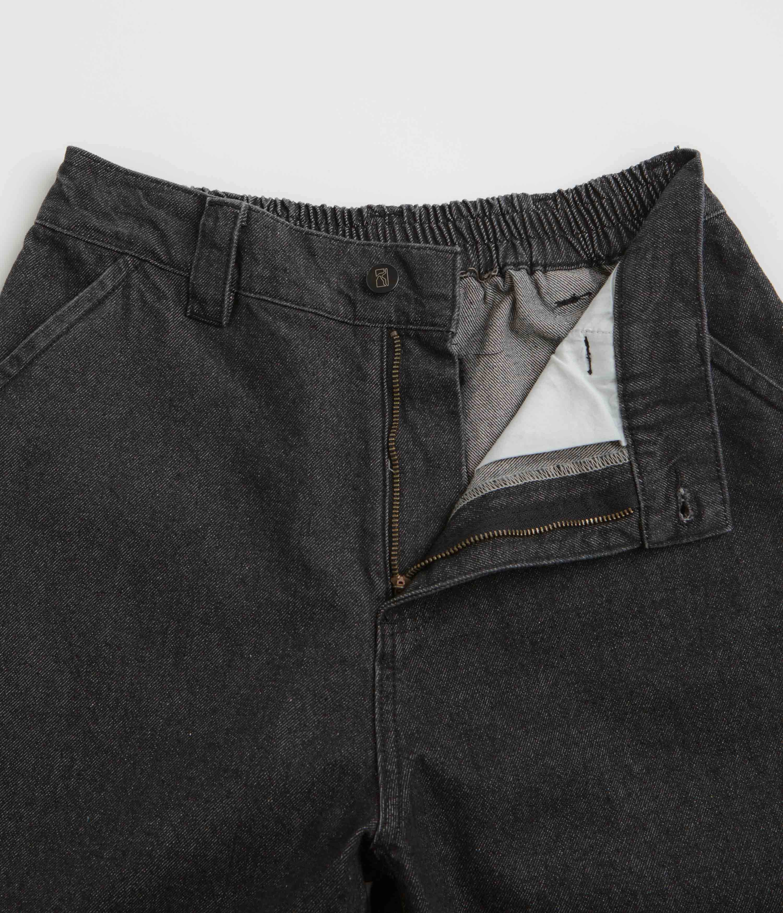 Poetic Collective Poet Denim Pants - Black Lightweight Feel