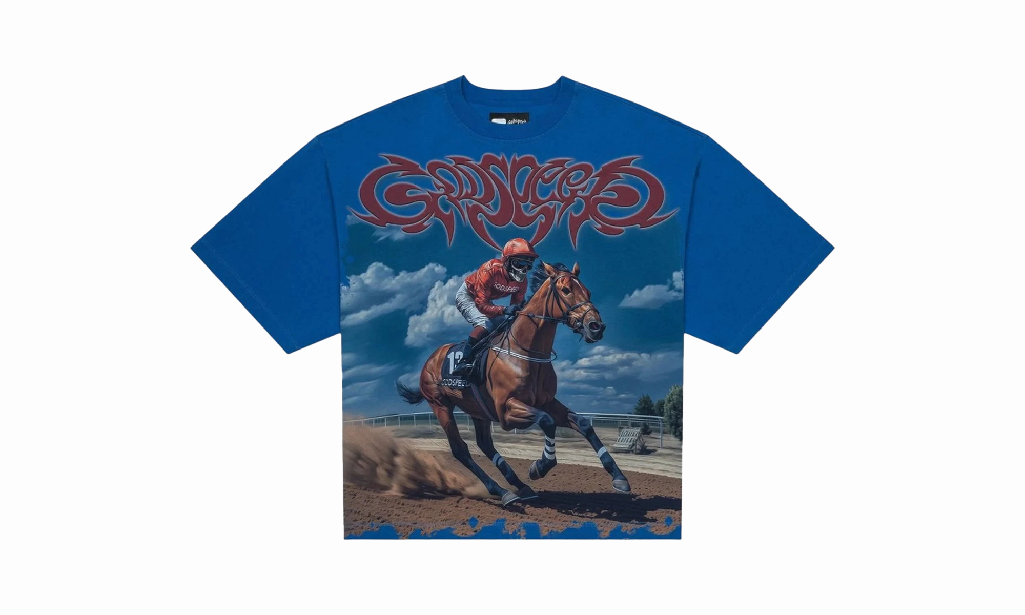 Sharp Cut Thoroughbred Tee "Blue"
