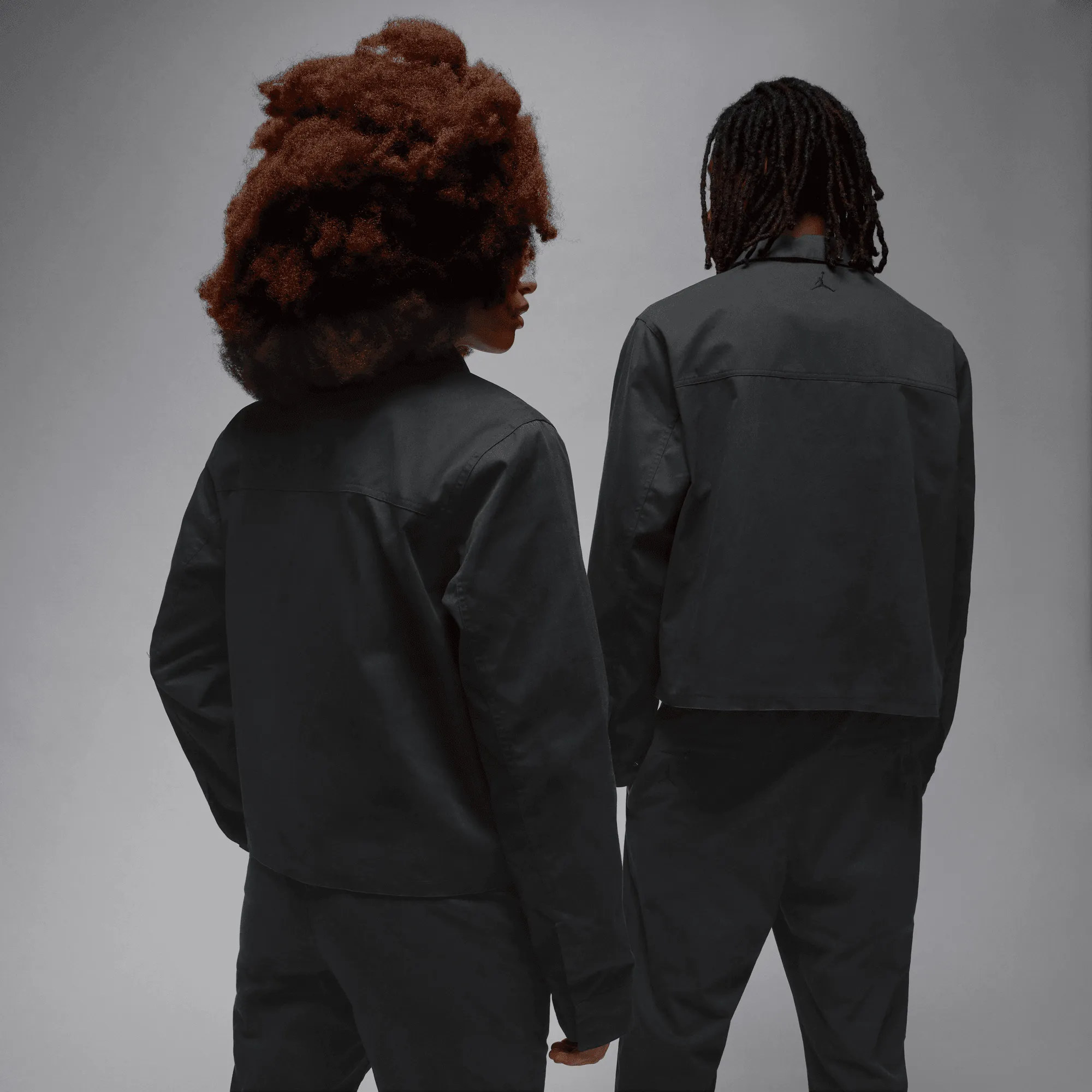 NIGEL SYLVESTER X JORDAN "BRICK BY BRICK" BIKE JACKET - BLACK NoSlip Hem