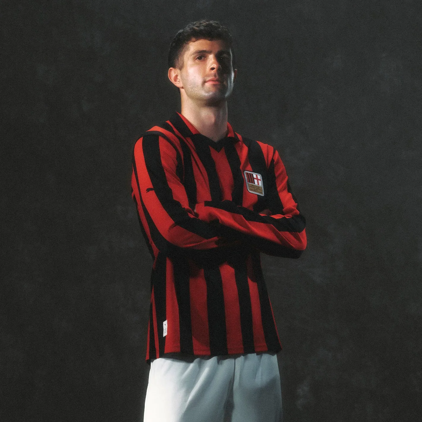 QuickDry Material AC Milan 125th LS Authentic Jersey - Mens