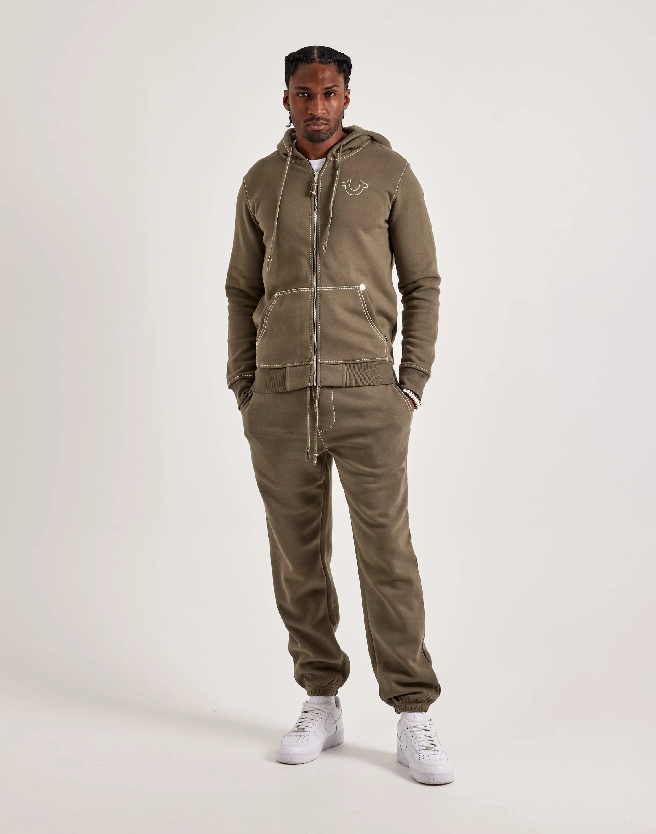 True Religion Big-T Full-Zip Hoodie Game Core