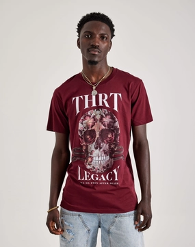 Breathable fabric THRT Dark Garden Skull Tee