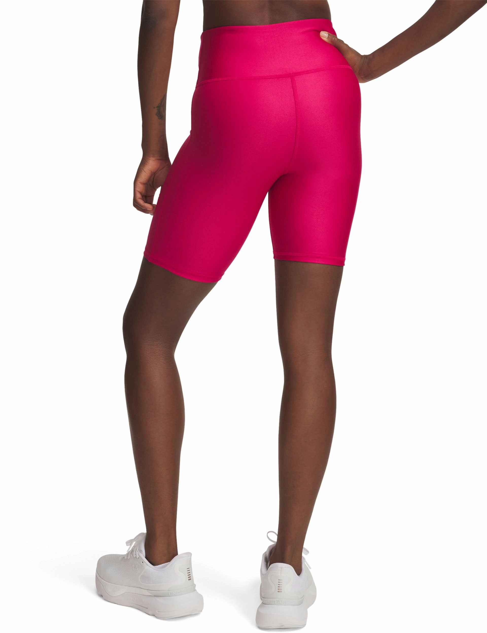 Quick Access Cargo Pockets Tech Bike Shorts - Shaded Fuchsia/White