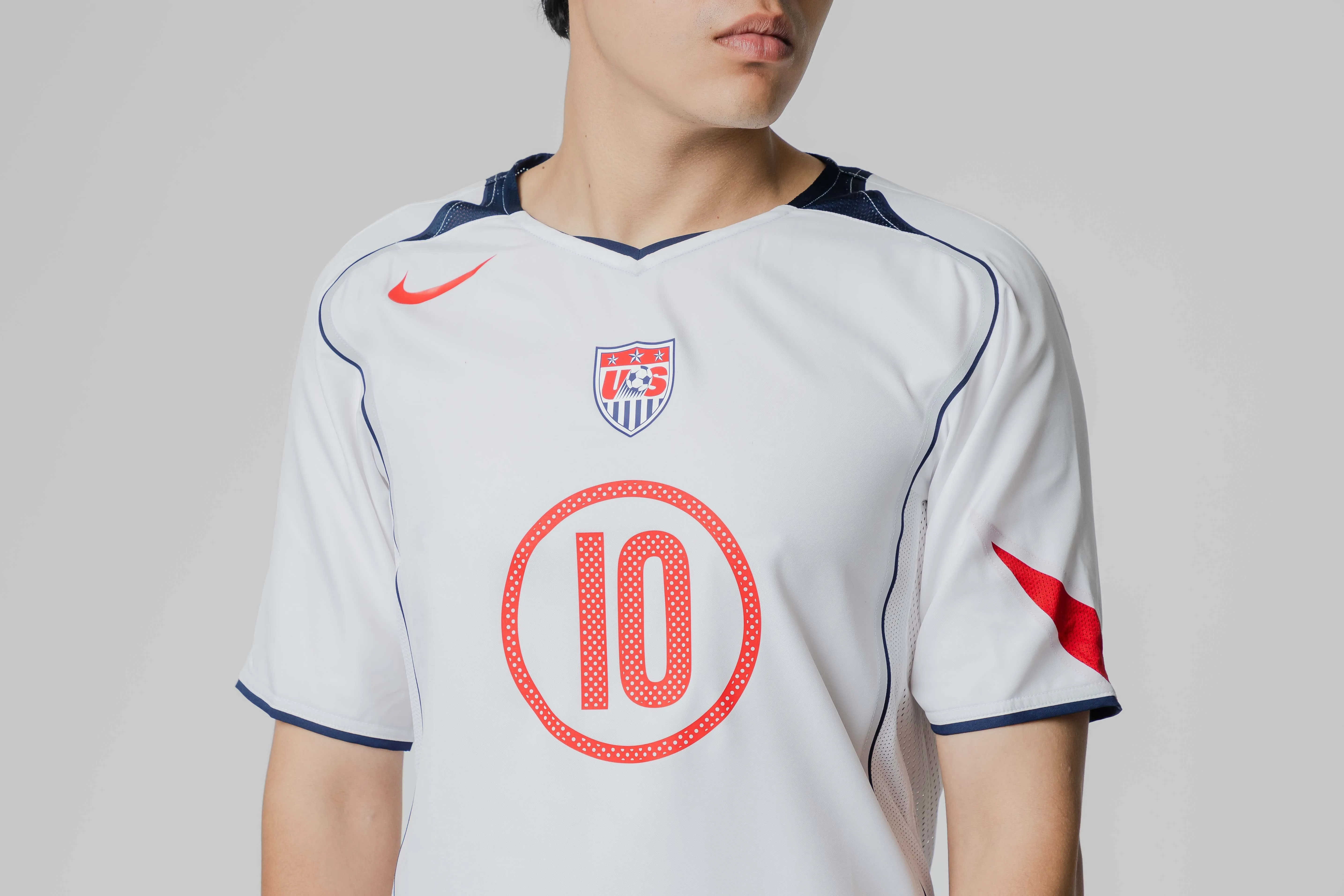 FlexibleSole Convertible Collar Nike USMNT 2004 Total 90 Reissue SS Jersey