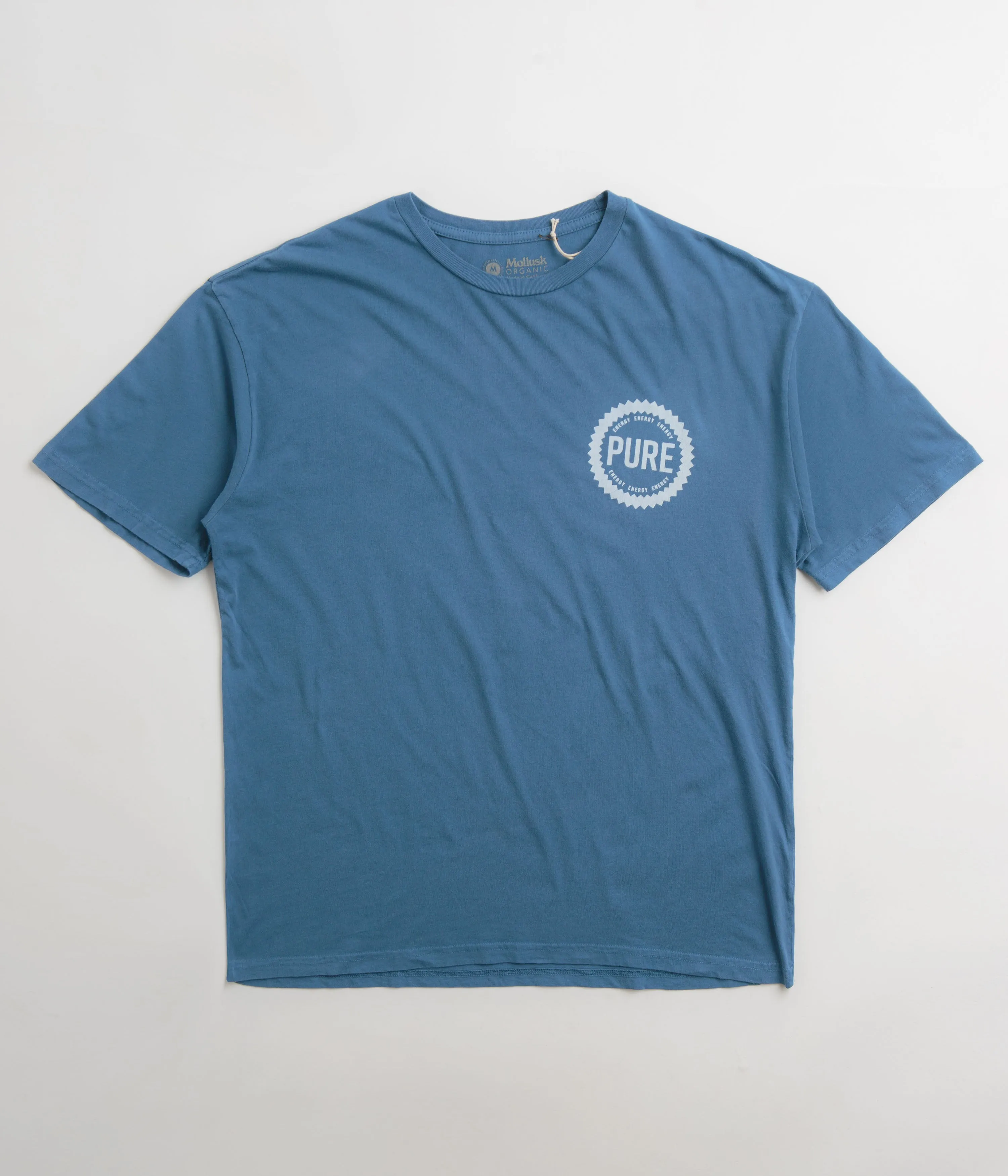Mollusk Pure Energy T-Shirt - True Blue tall size