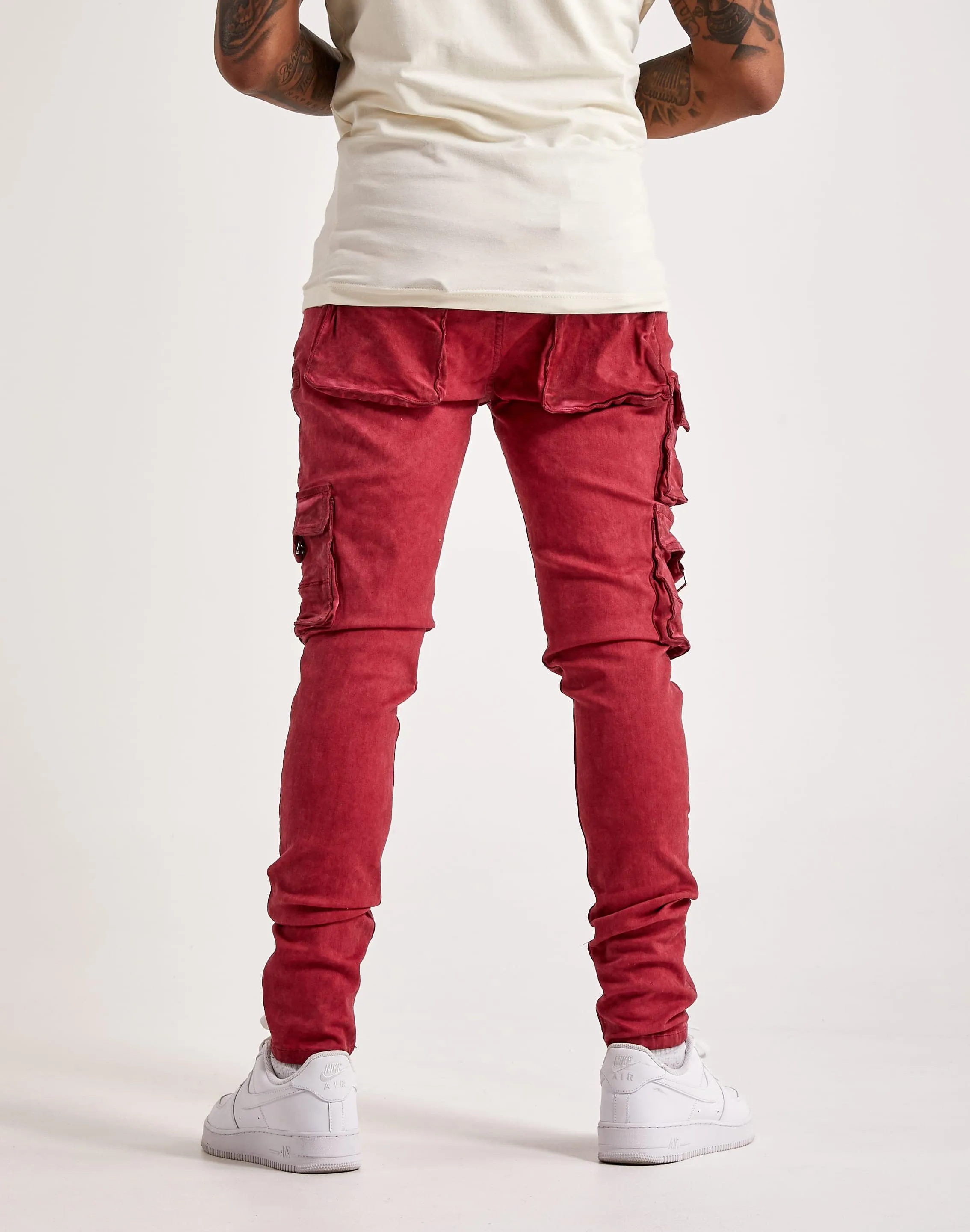Serenede Storm Slim Cargo Jeans SweatAbsorbentLining mesh ventilation