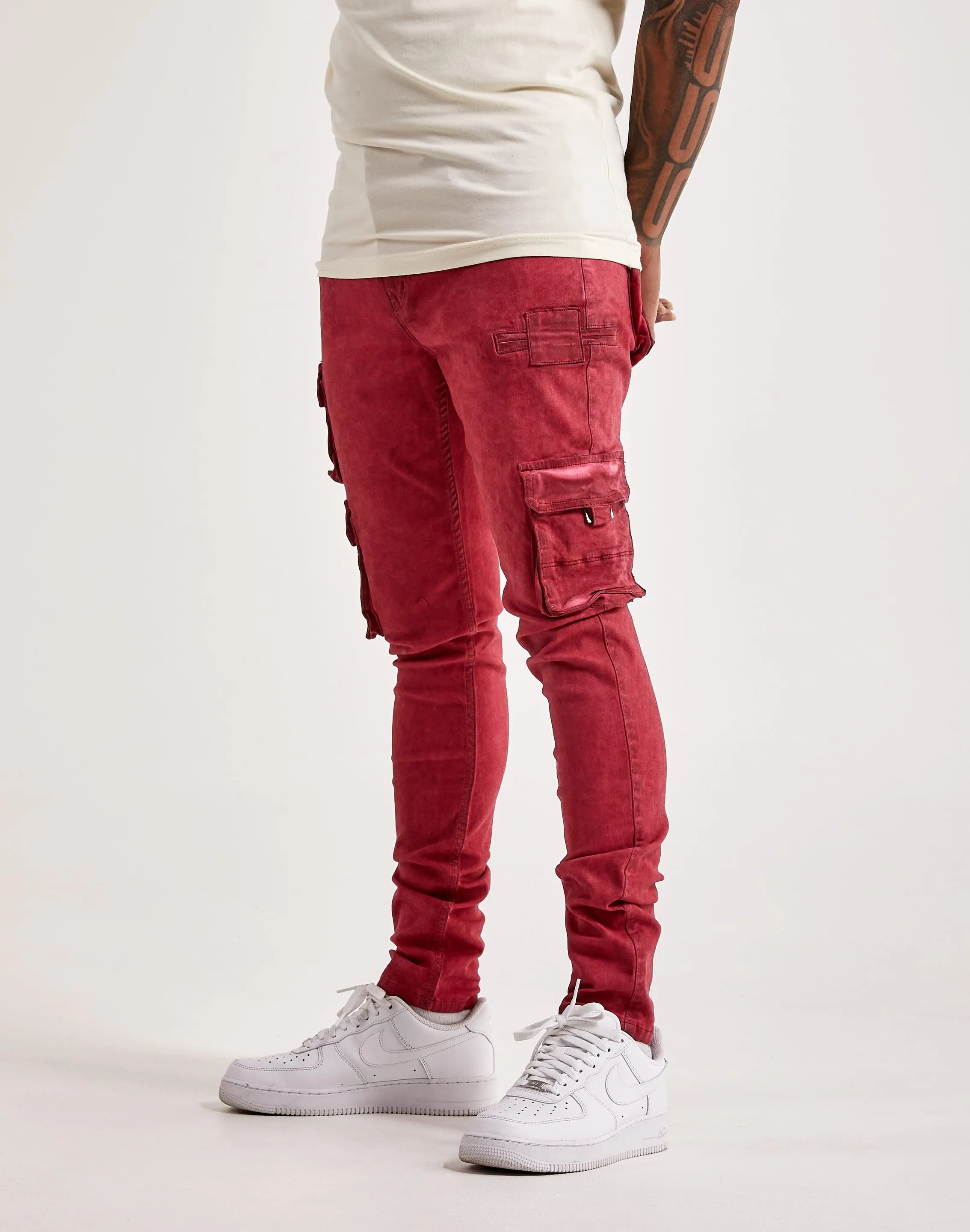 Serenede Storm Slim Cargo Jeans Lean Glow Garden Ease