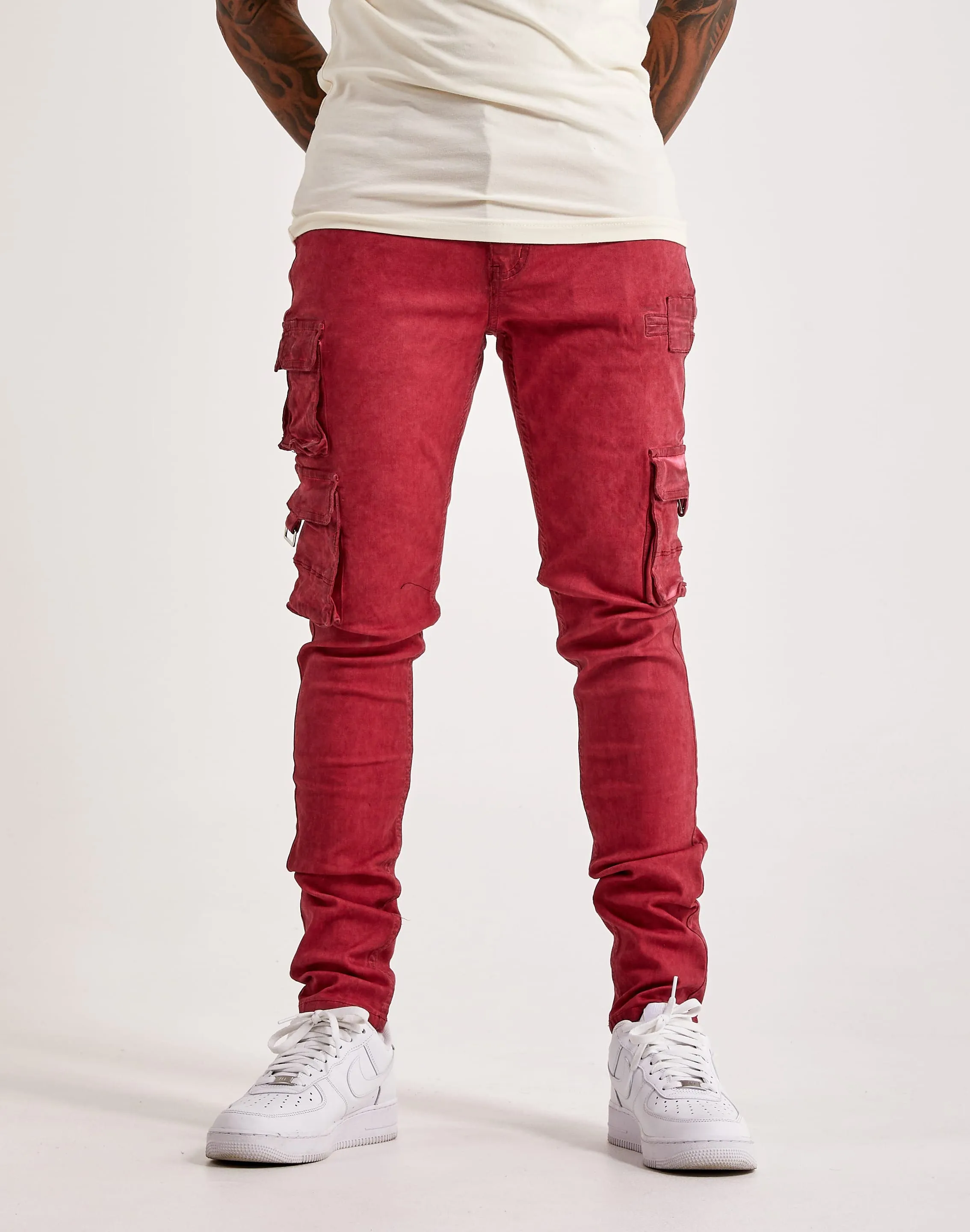ThermalRegulation HighNeckStyle Serenede Storm Slim Cargo Jeans