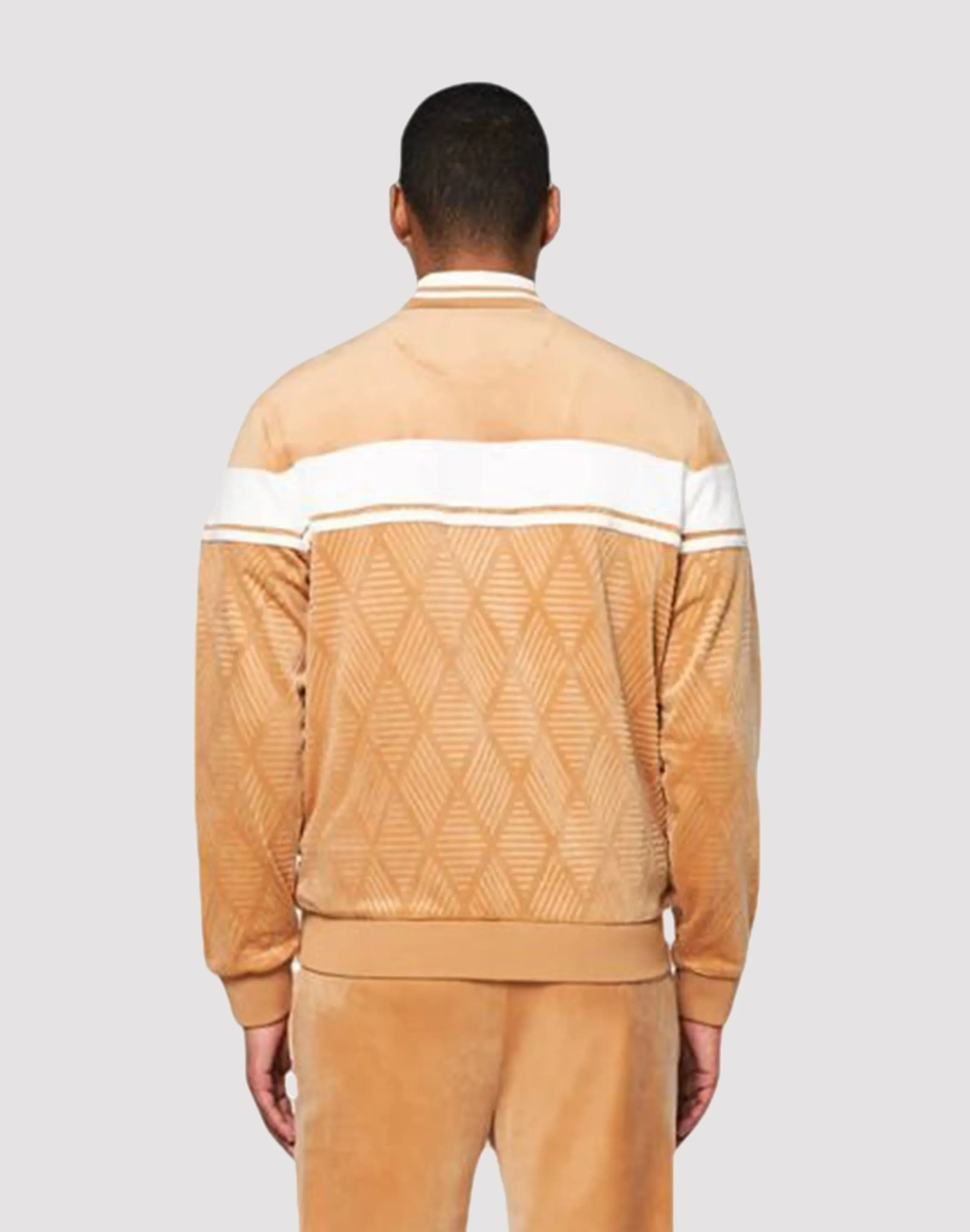 Sea Fit Poise Fit Sergio Tacchini Debossed Damarindo Velour Track Jacket